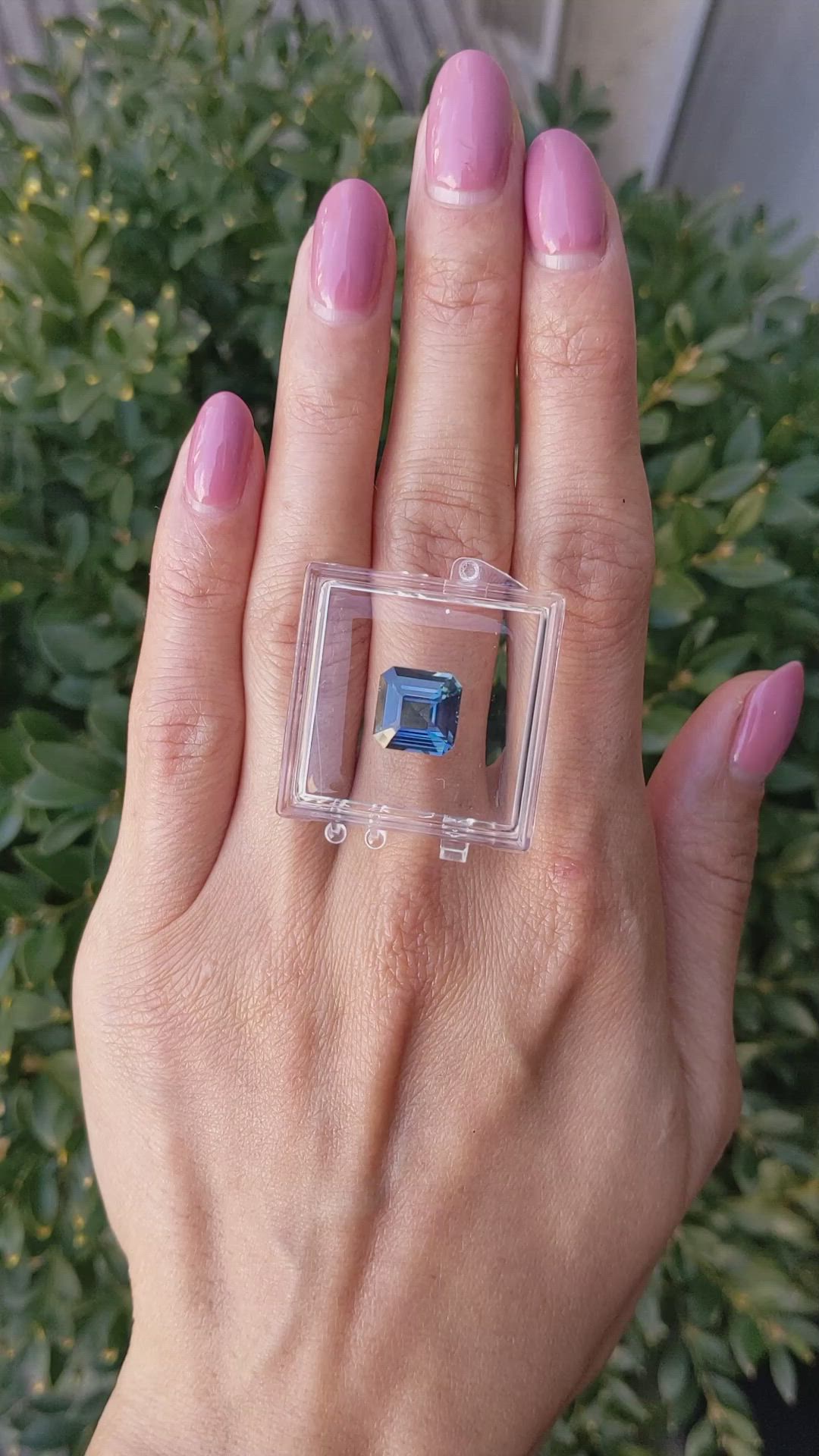 5.06 Ct. Greenish Blue Sapphire from Ceylon (Sri Lanka) Size Video