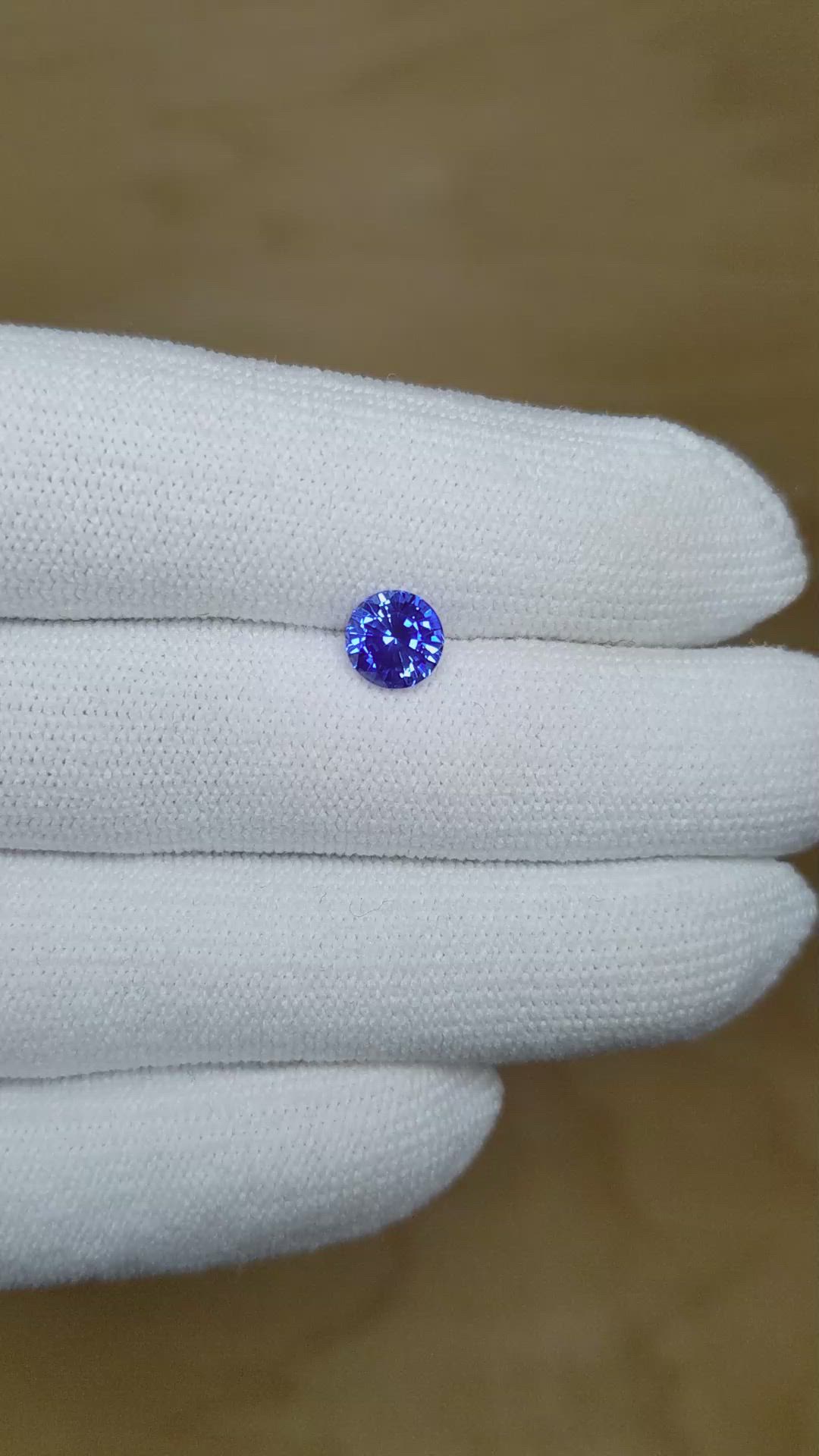 1.32 Ct. Blue Sapphire from Ceylon (Sri Lanka) Size Video