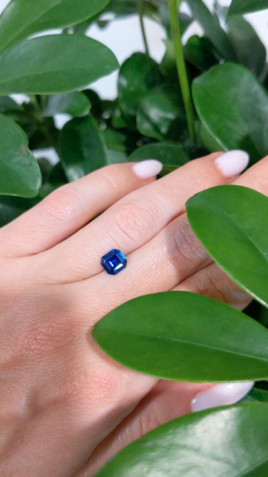 1.18 Ct. Blue Sapphire from Ceylon (Sri Lanka) Size Video