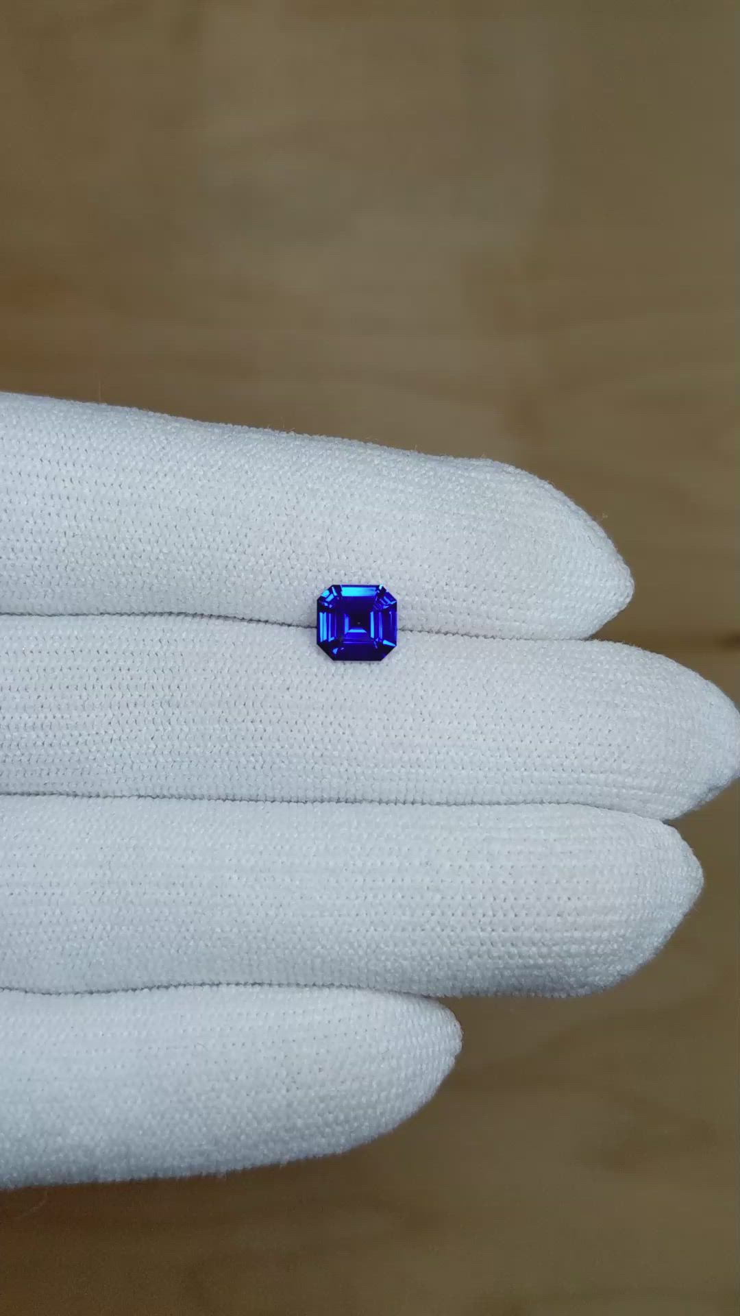 1.18 Ct. Blue Sapphire from Ceylon (Sri Lanka) Size Video