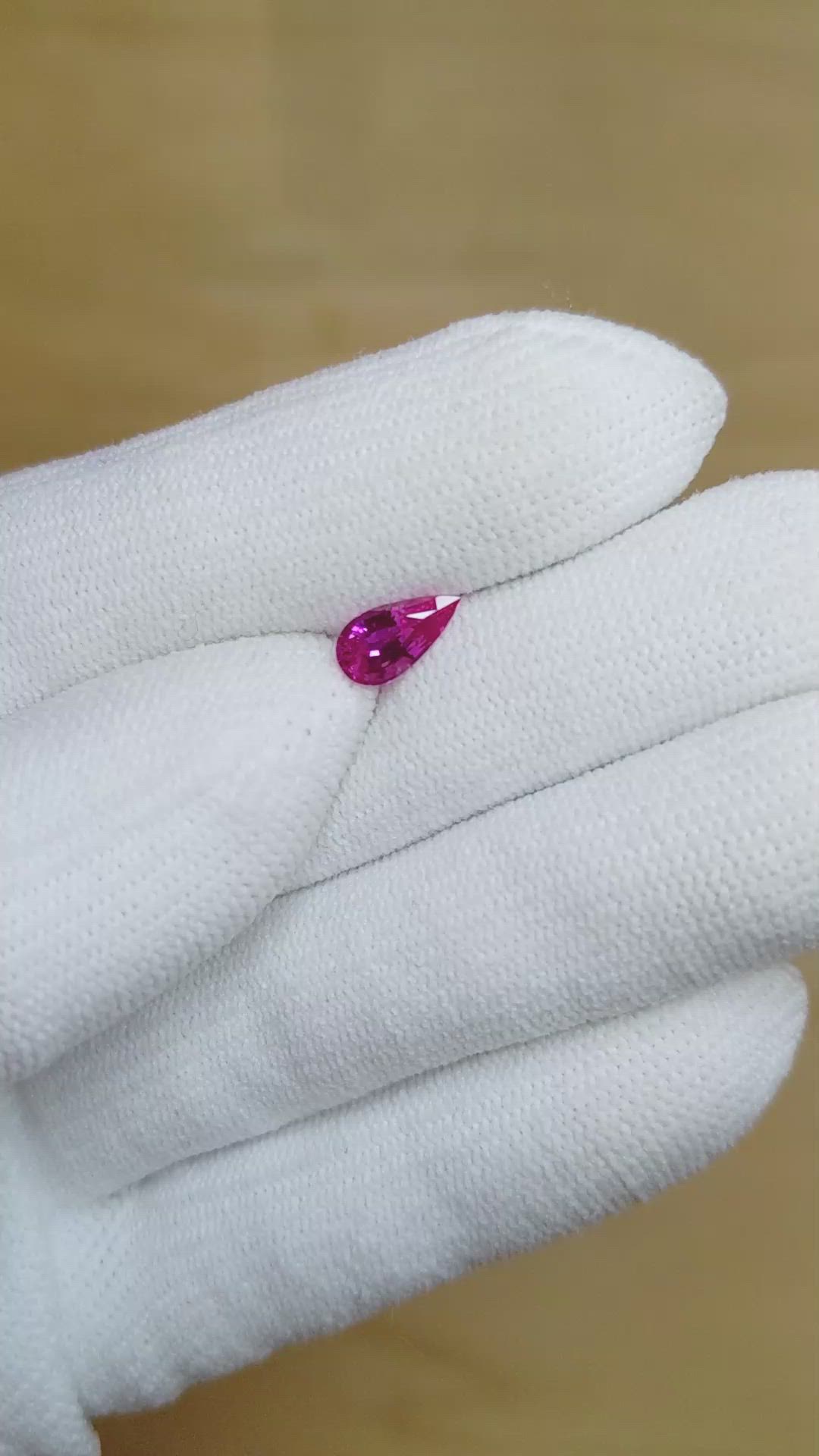 0.97 Ct. Pink Sapphire from Ceylon (Sri Lanka) Size Video