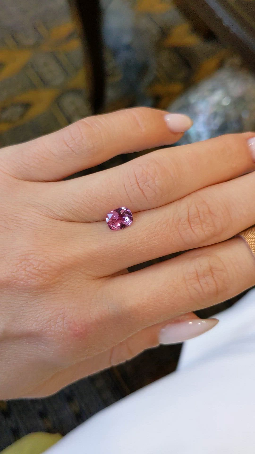 1.16 Ct. Pink Sapphire from Ceylon (Sri Lanka) Size Video