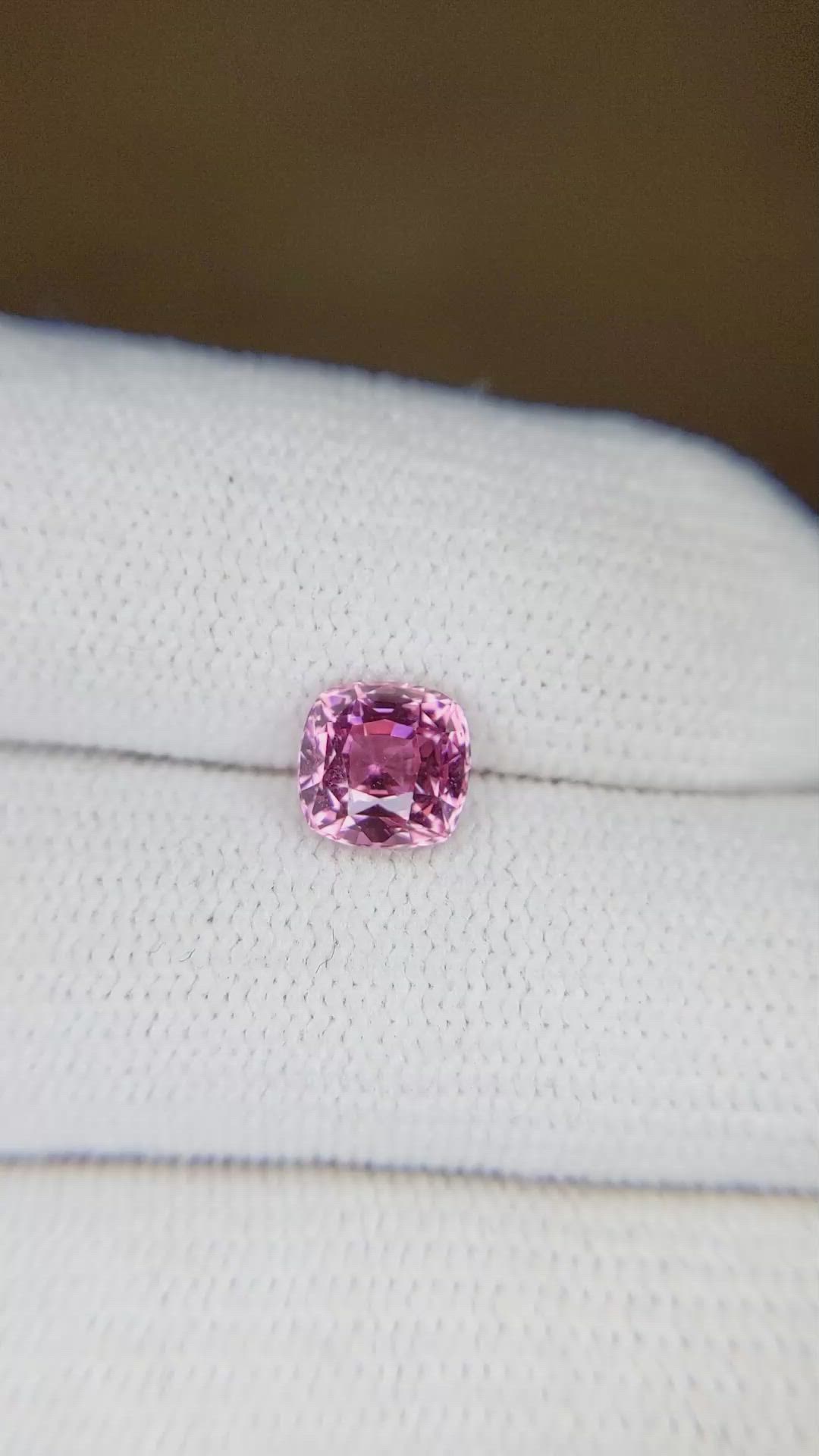 1.60 Ct. Pink Sapphire from Ceylon (Sri Lanka) Size Video