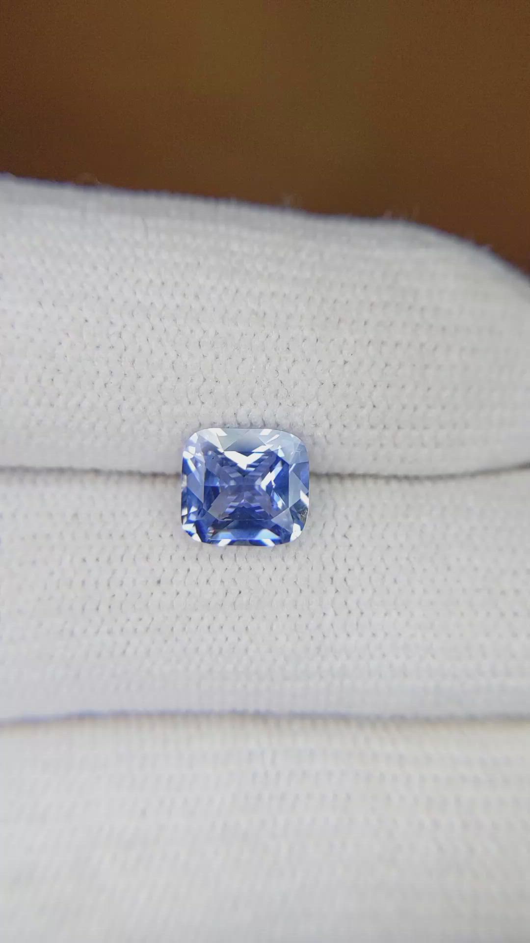 1.61 Ct. Blue Sapphire from Ceylon (Sri Lanka) Size Video