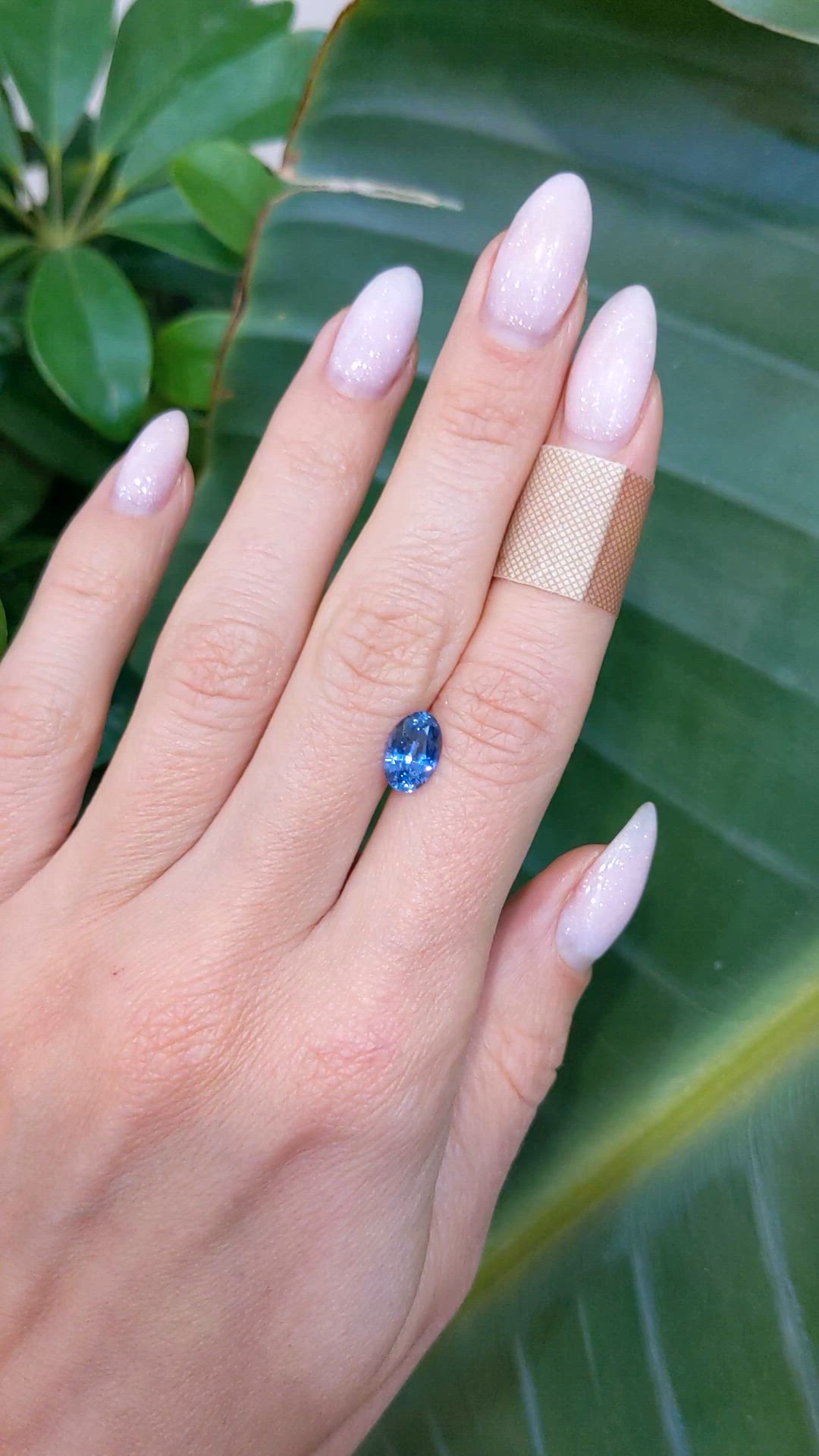 1.90 Ct. Blue Sapphire from Ceylon (Sri Lanka) Size Video