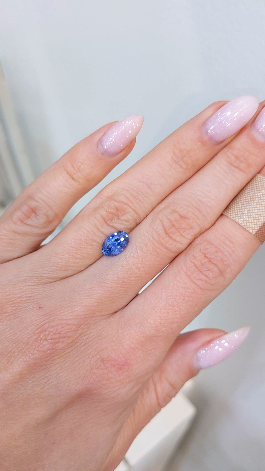 1.90 Ct. Blue Sapphire from Ceylon (Sri Lanka) Size Video