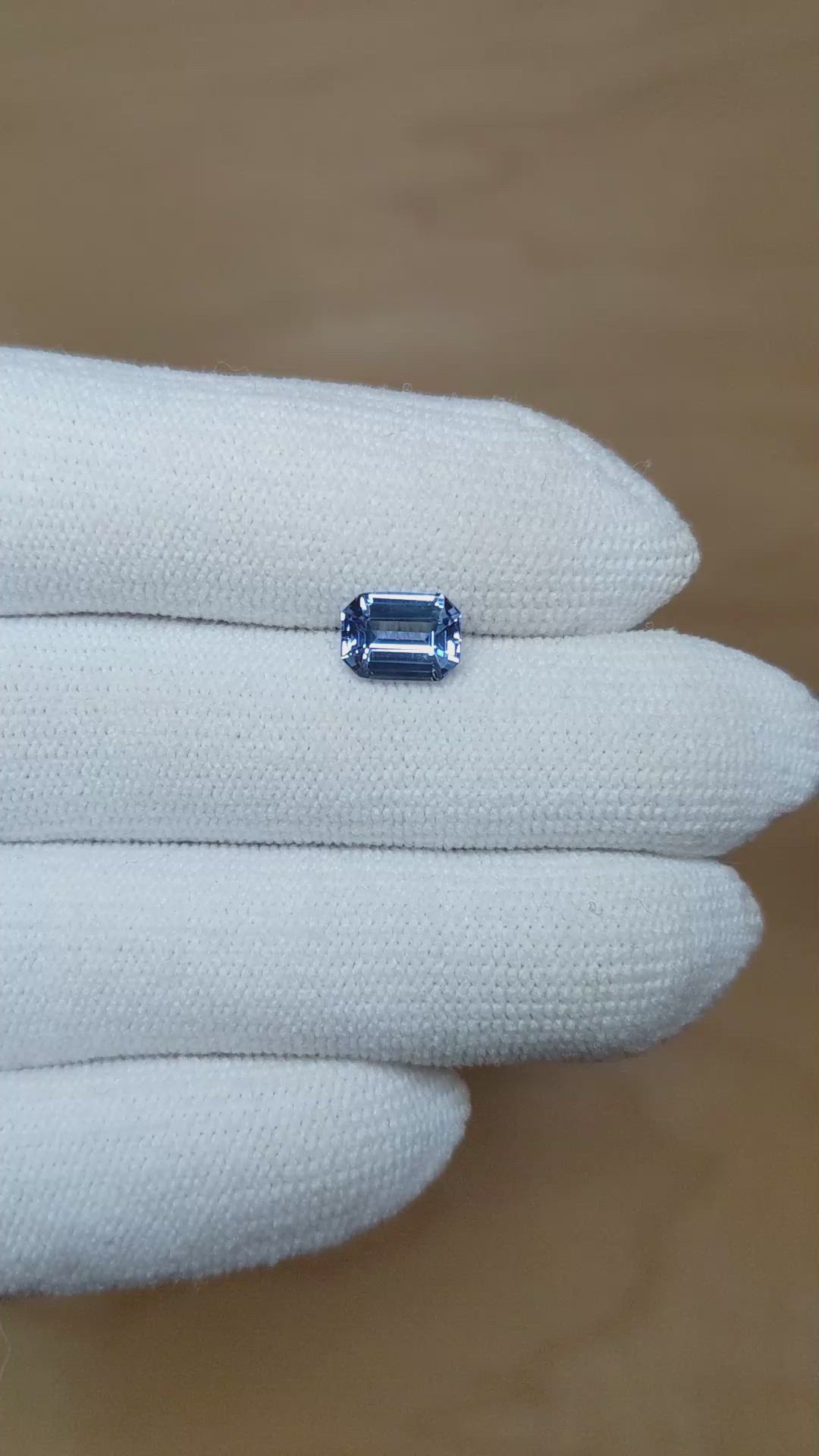 1.46 Ct. Blue Sapphire from Ceylon (Sri Lanka) Size Video