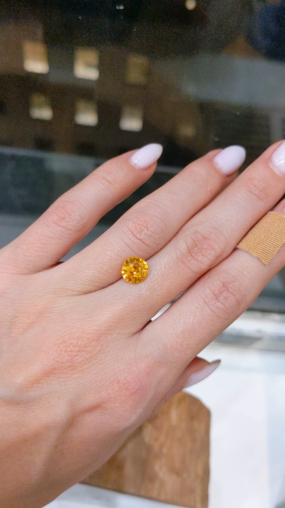 2.08 Ct. Yellow Sapphire from Ceylon (Sri Lanka) Size Video