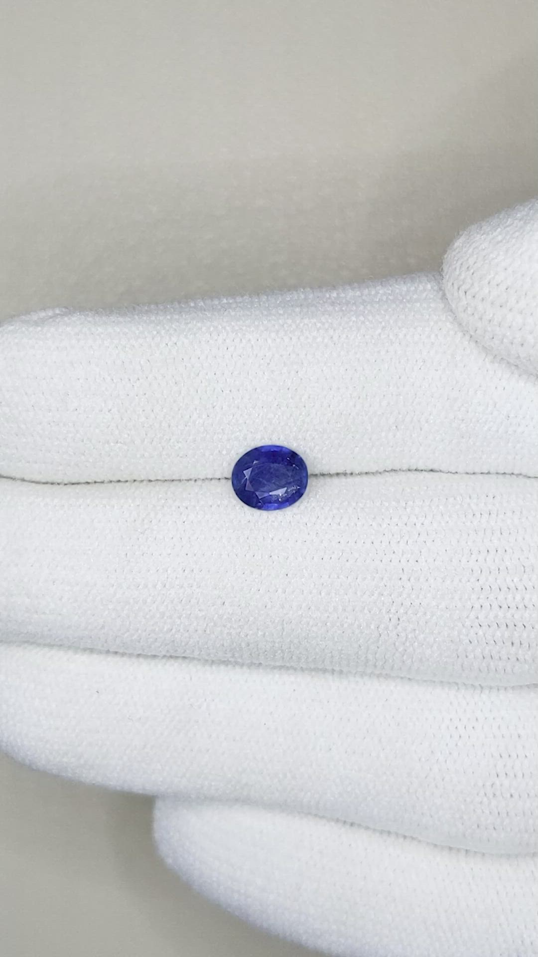 0.63 Ct. Blue Sapphire from Thailand Size Video