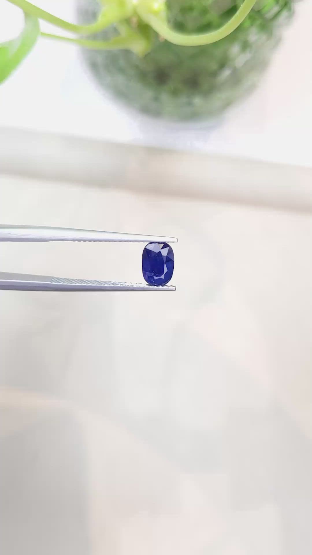 1.65 Ct. Blue Sapphire from Madagascar Size Video