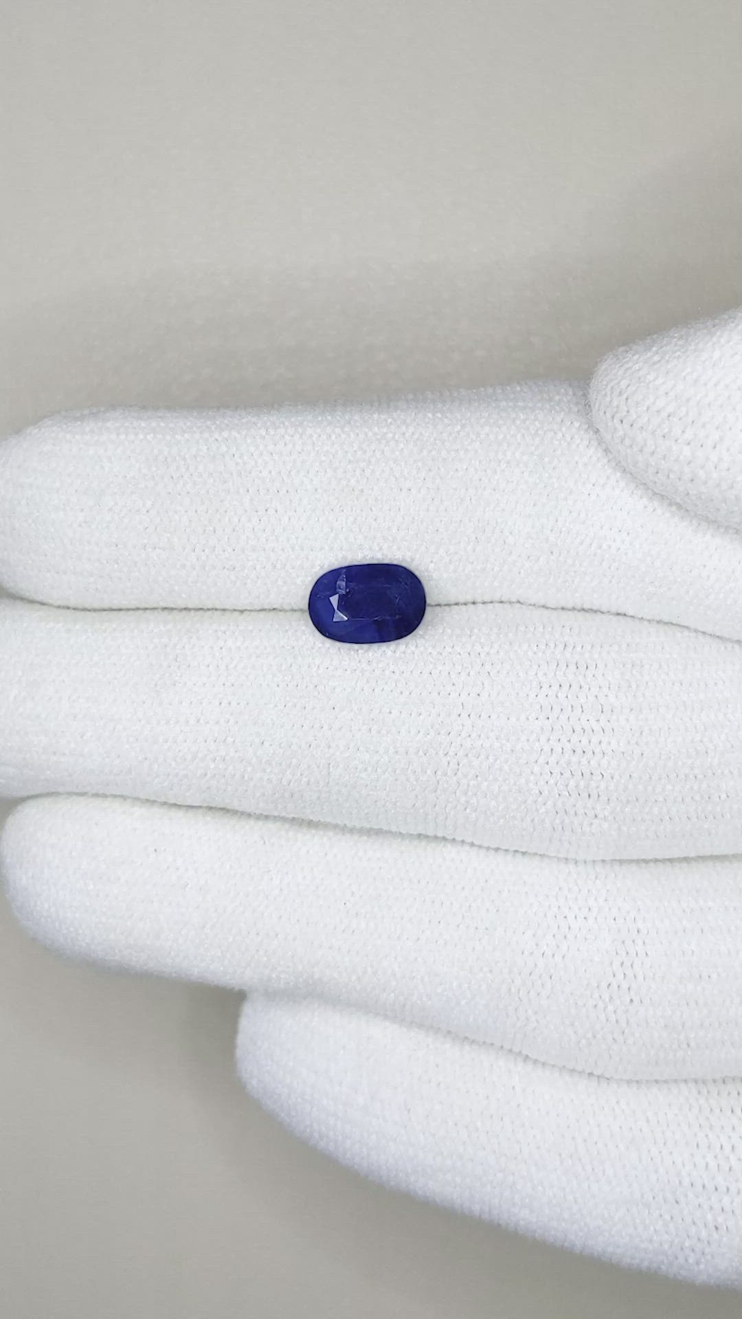 1.65 Ct. Blue Sapphire from Madagascar Size Video