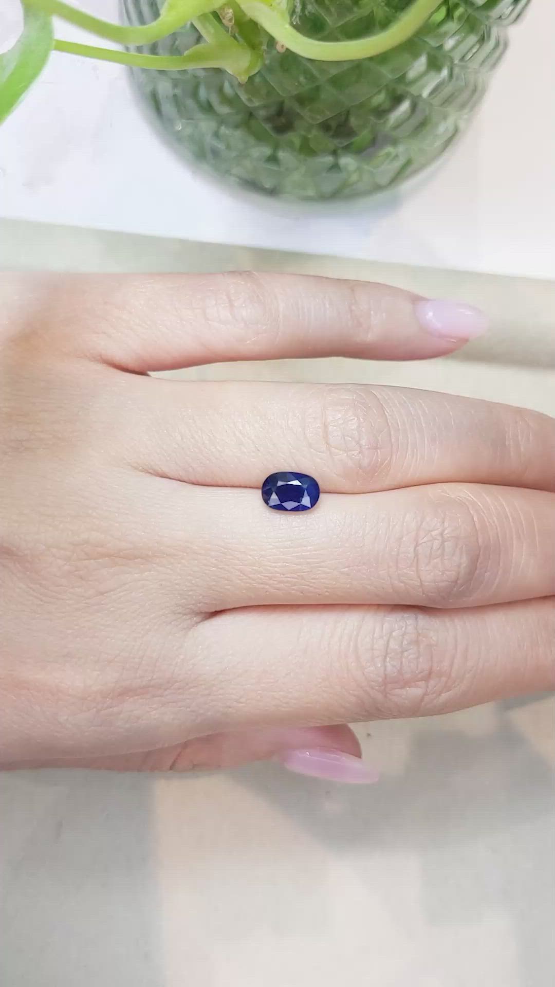 1.65 Ct. Blue Sapphire from Madagascar Size Video