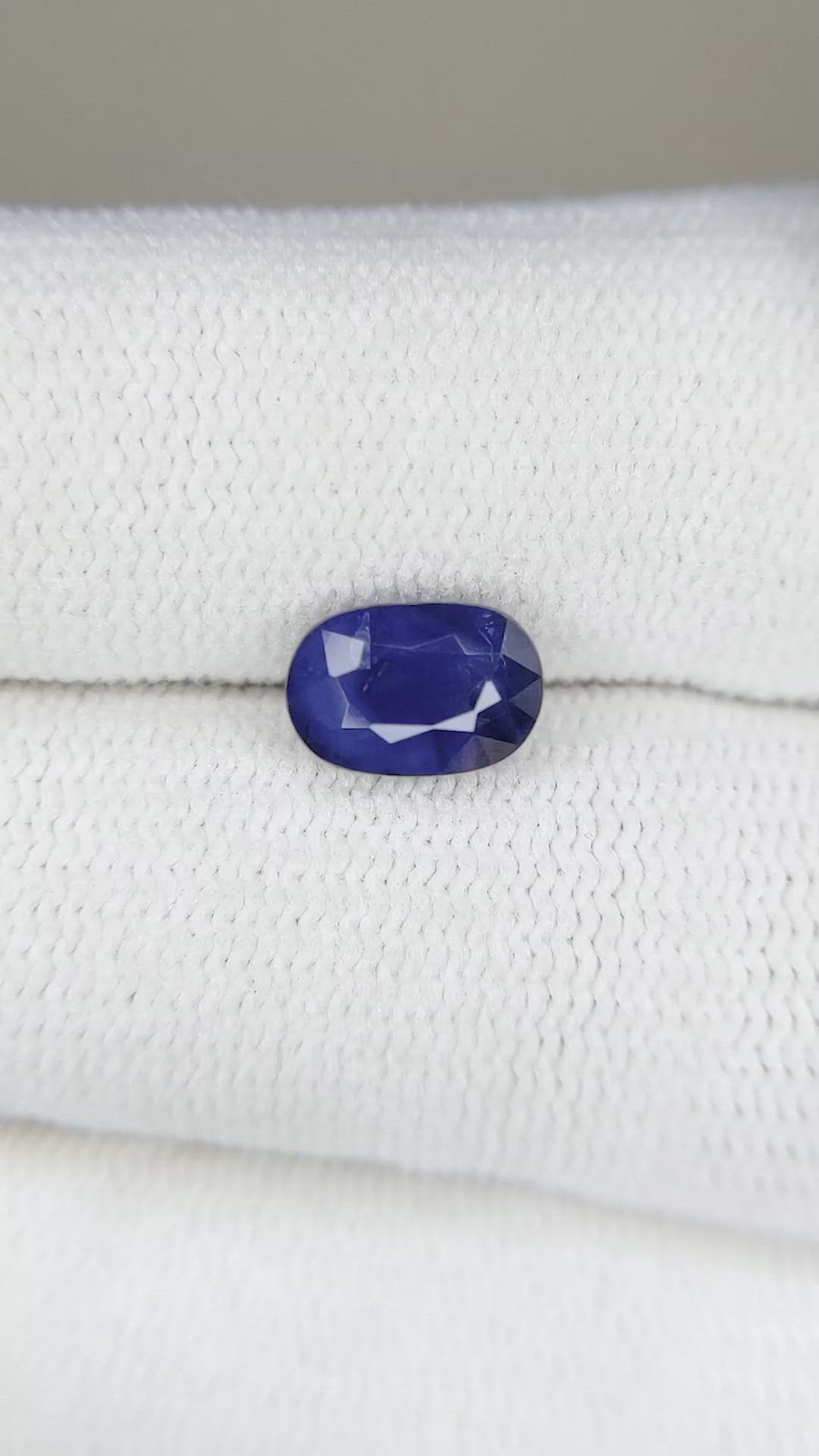 1.65 Ct. Blue Sapphire from Madagascar Size Video