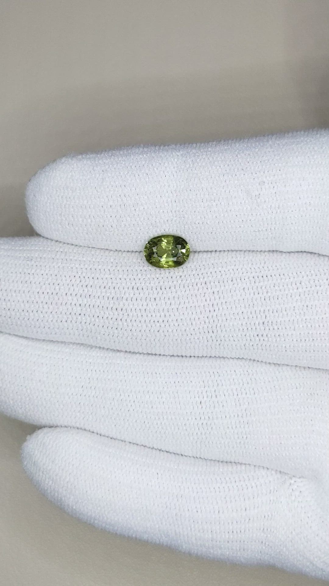 1.32 Ct. Green Sapphire from Thailand Size Video