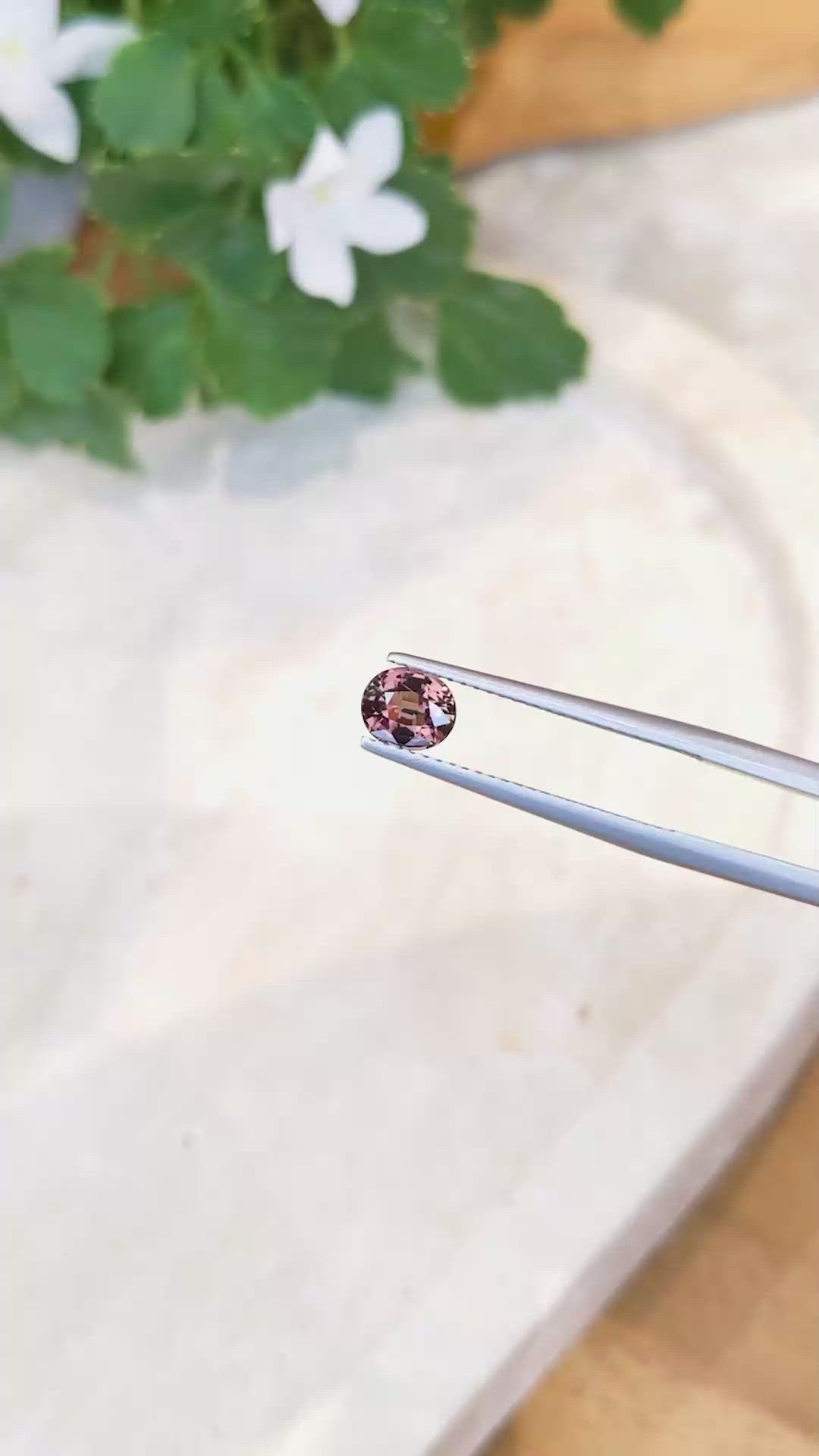 1.02 Ct. Reddish Pink Sapphire from Madagascar Size Video