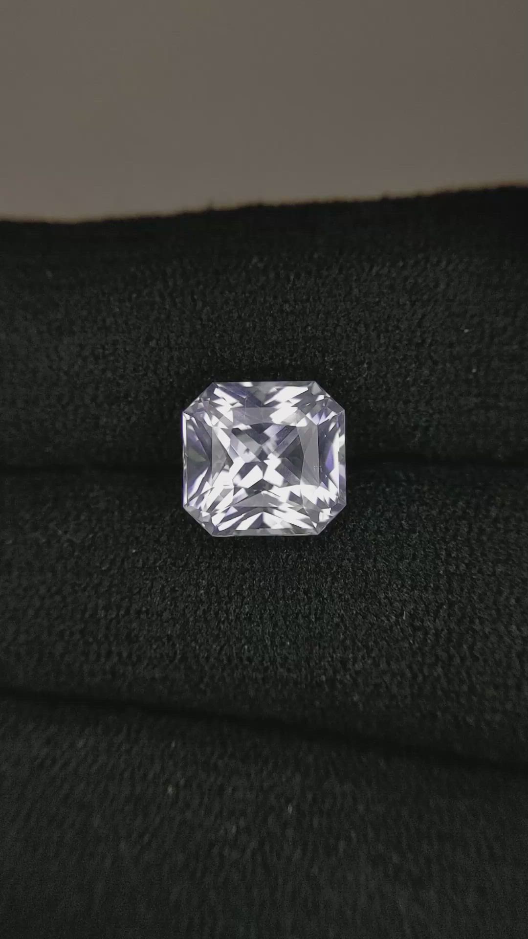 4.00 Ct. White Sapphire from Ceylon (Sri Lanka) Size Video