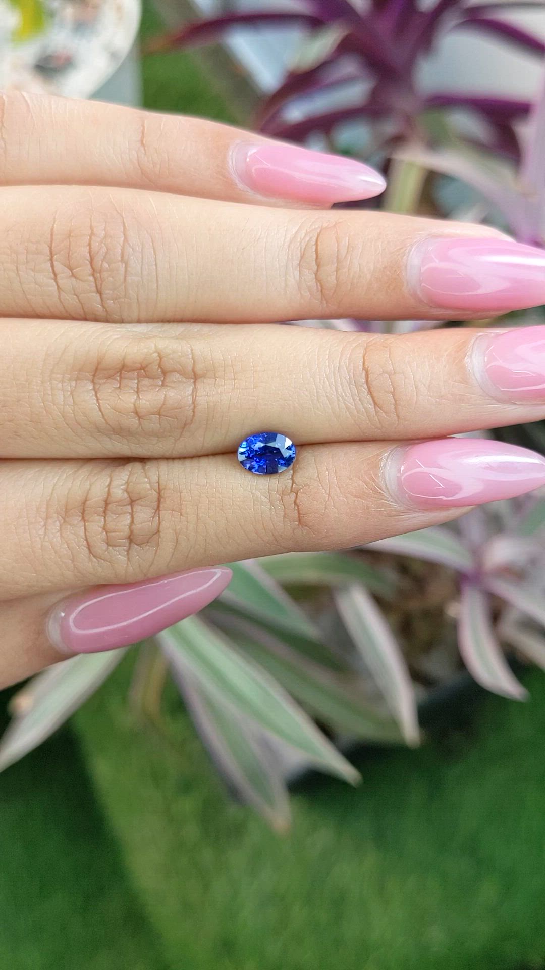 1.13 Ct. Blue Sapphire from Ceylon (Sri Lanka) Size Video