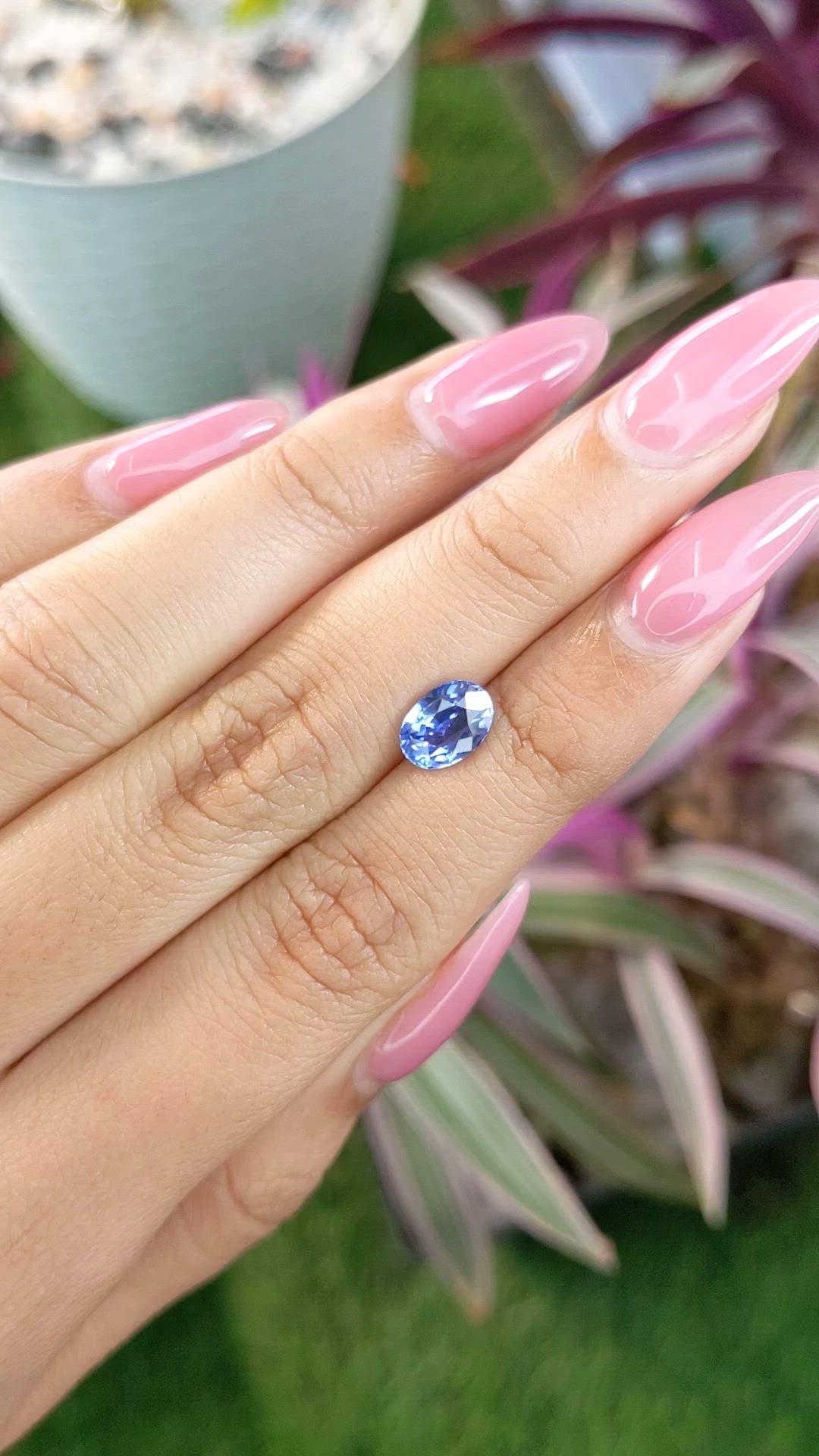 1.83 Ct. Blue Sapphire from Ceylon (Sri Lanka) Size Video