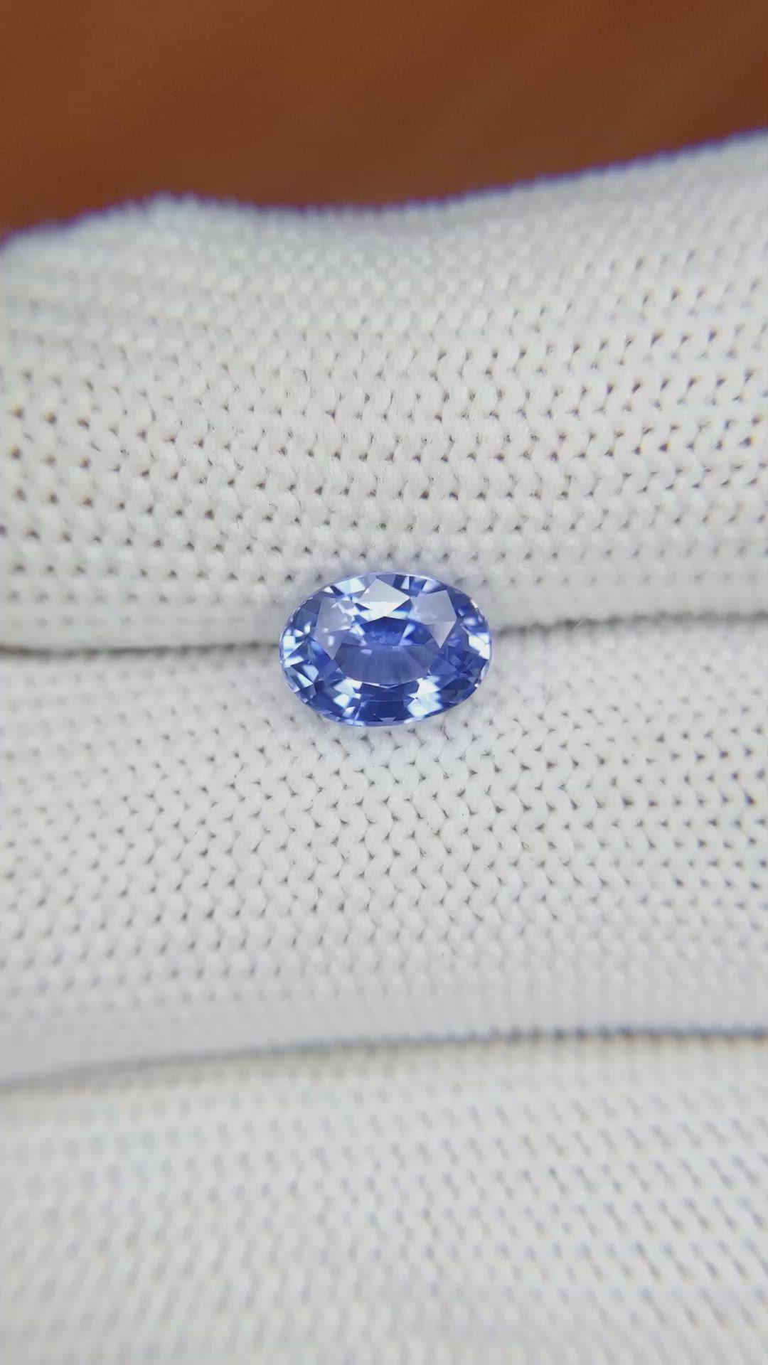 1.83 Ct. Blue Sapphire from Ceylon (Sri Lanka) Size Video