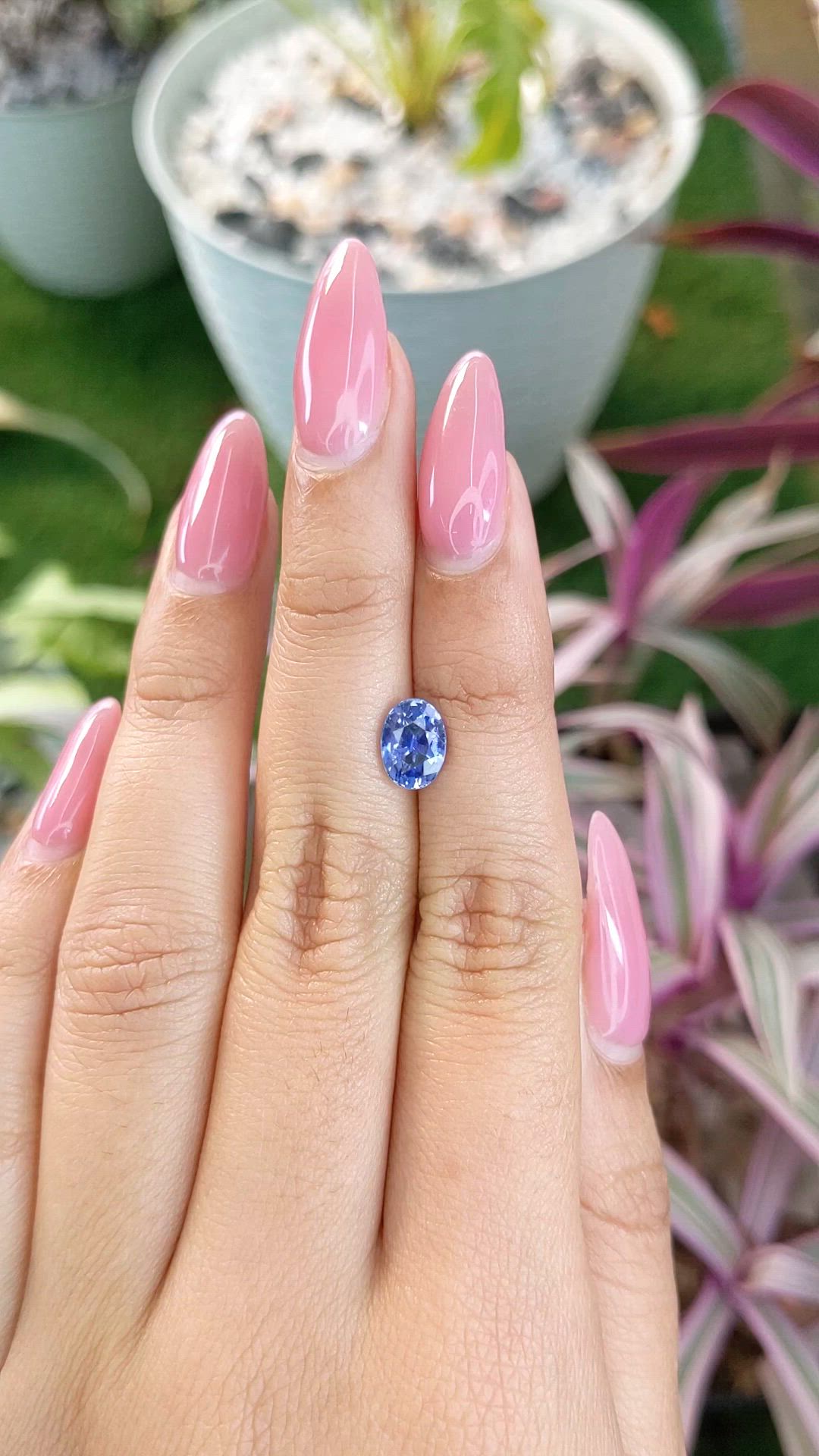 1.83 Ct. Blue Sapphire from Ceylon (Sri Lanka) Size Video