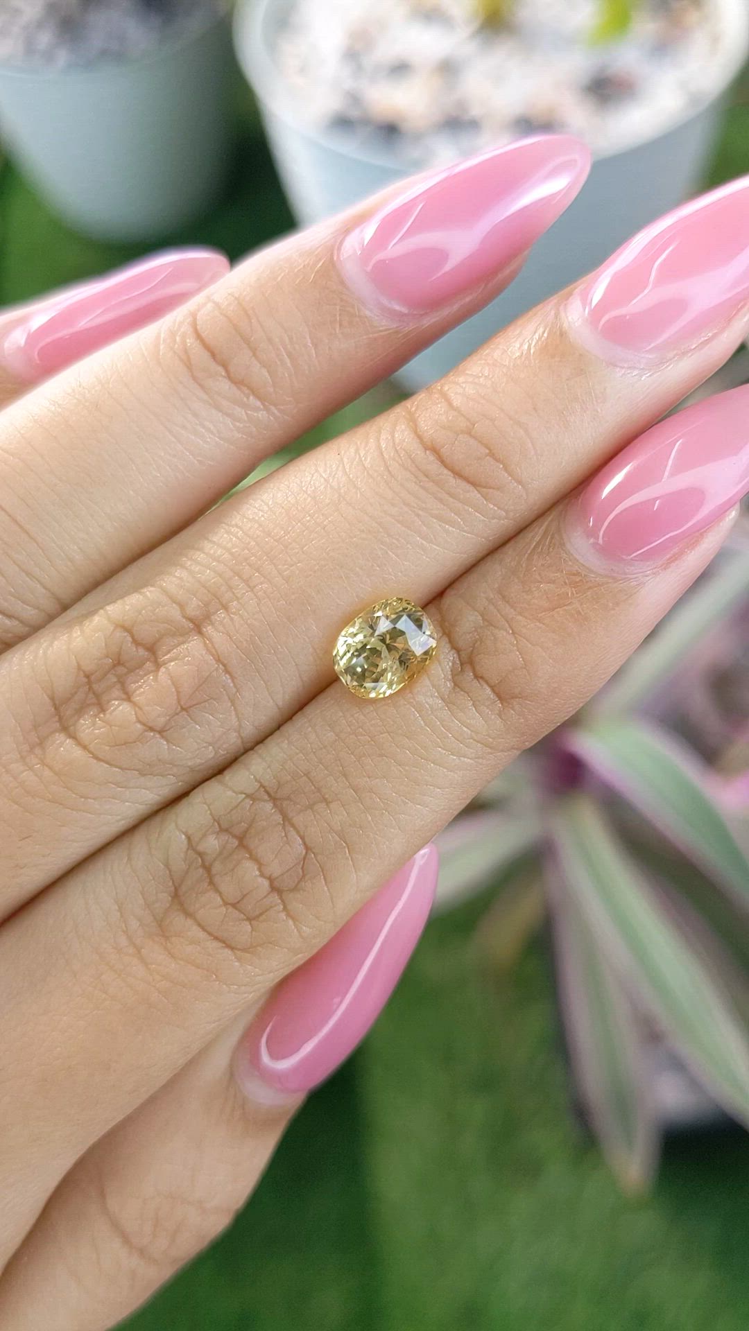 2.14 Ct. Yellow Sapphire from Ceylon (Sri Lanka) Size Video