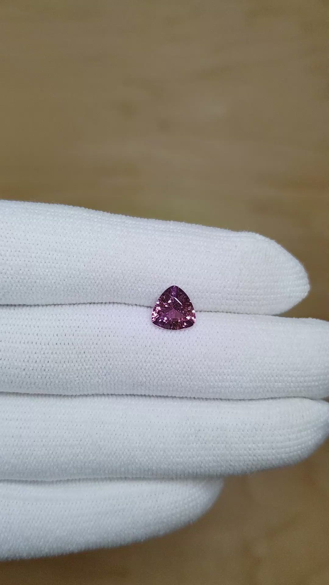 1.80 Ct. Pink Sapphire from Ceylon (Sri Lanka) Size Video