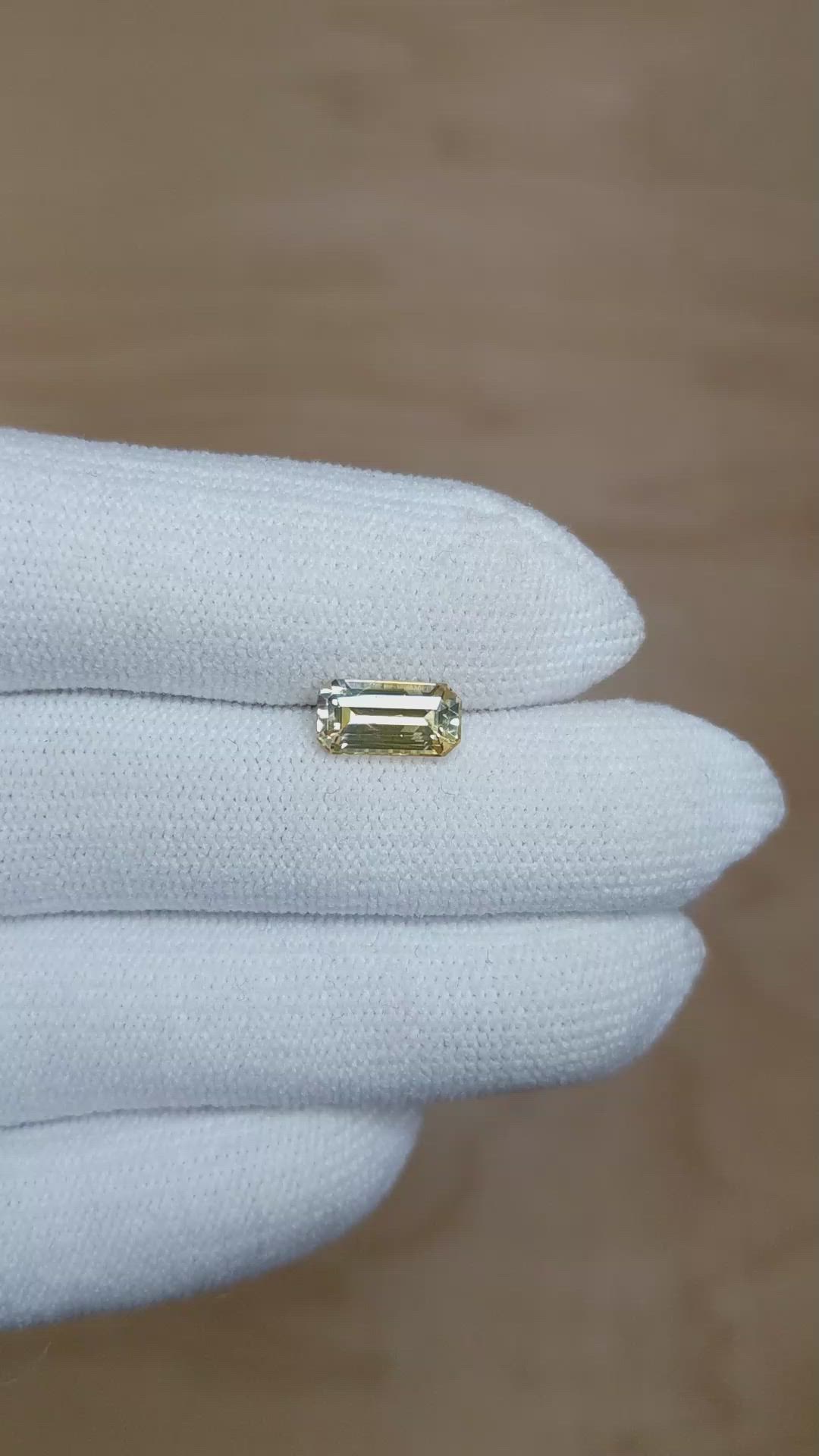 2.03 Ct. Sapphire from Ceylon (Sri Lanka) Size Video