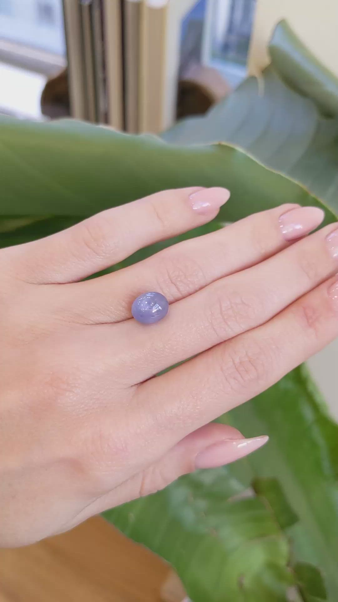 4.96 Ct. Blue Star Sapphire from Ceylon (Sri Lanka) Size Video