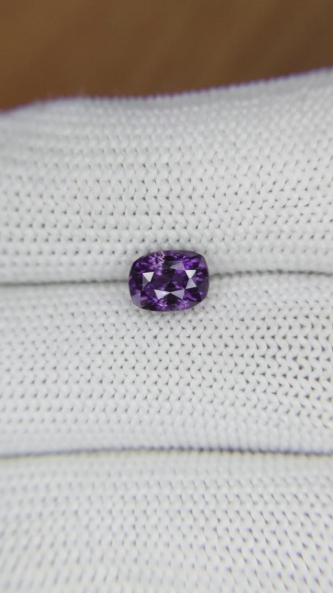 1.65 Ct. Purple Sapphire from Ceylon (Sri Lanka) Size Video