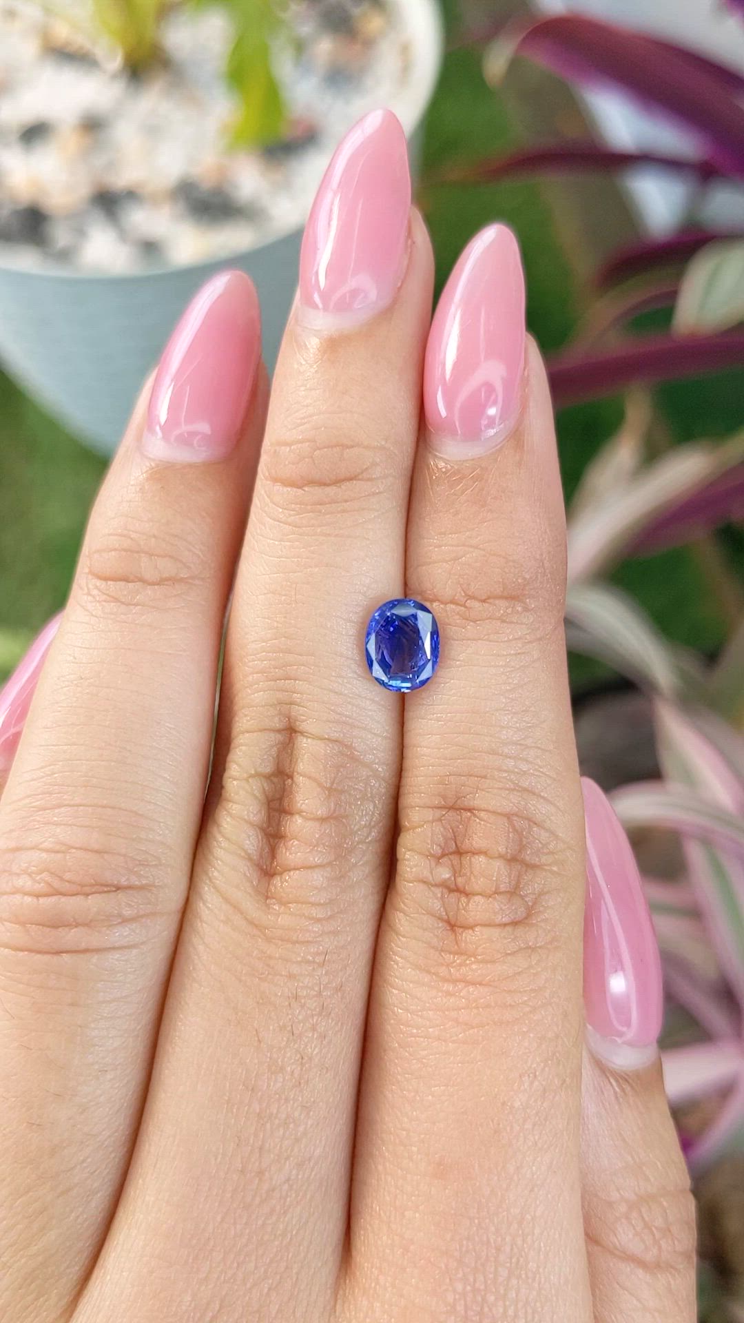 1.65 Ct. Blue Sapphire from Ceylon (Sri Lanka) Size Video