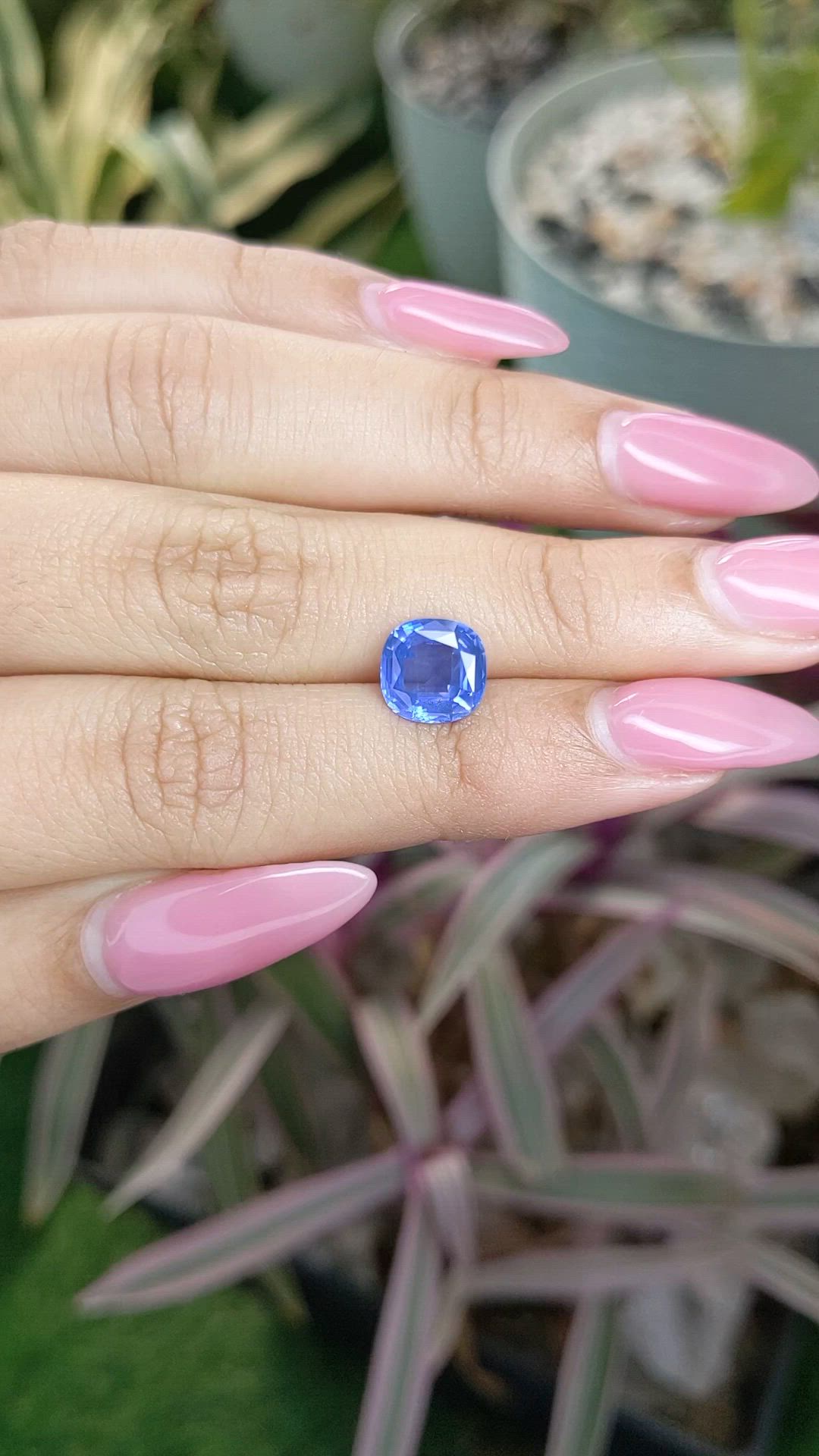 2.51 Ct. Blue Sapphire from Ceylon (Sri Lanka) Size Video