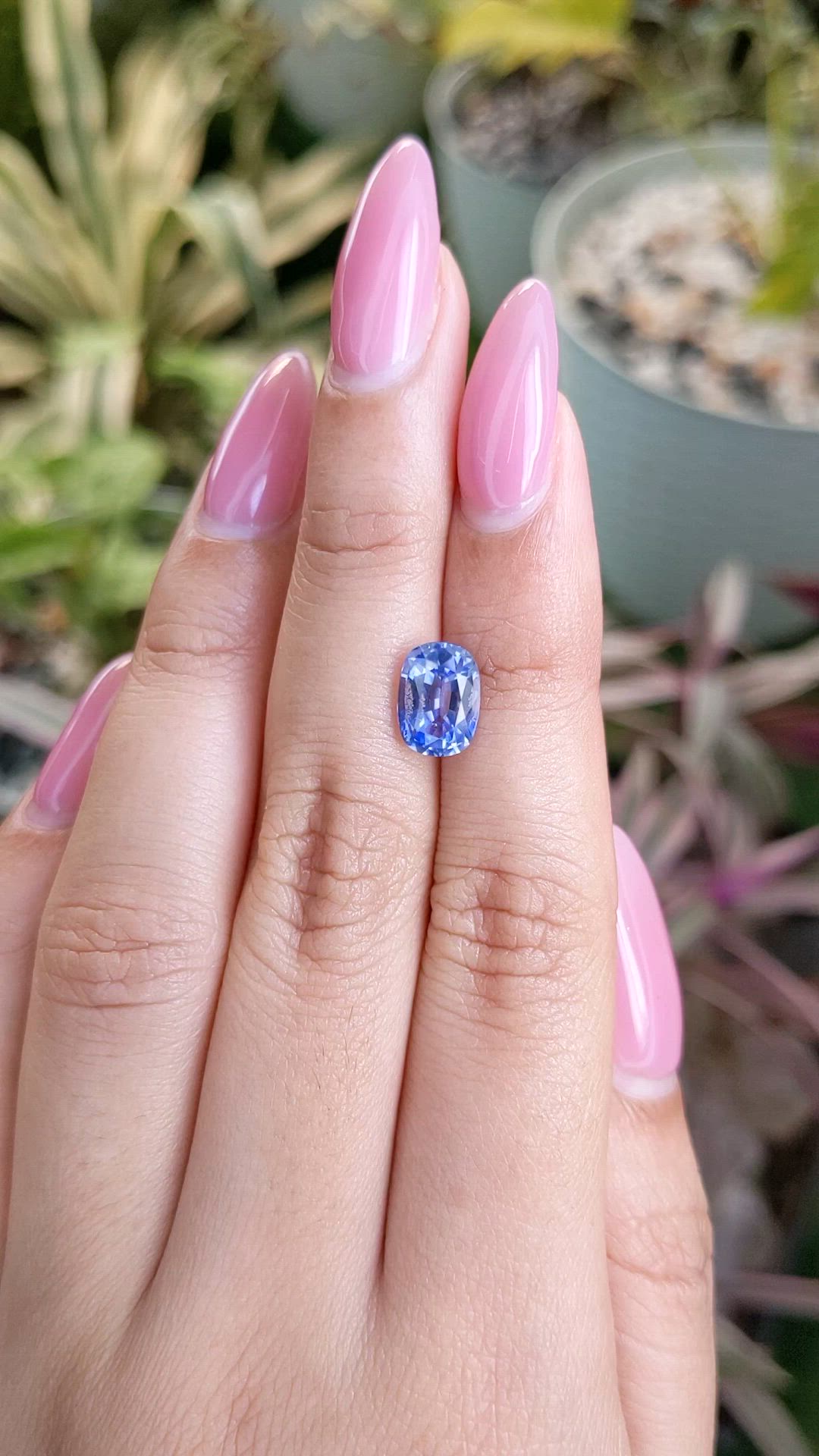2.43 Ct. Blue Sapphire from Ceylon (Sri Lanka) Size Video