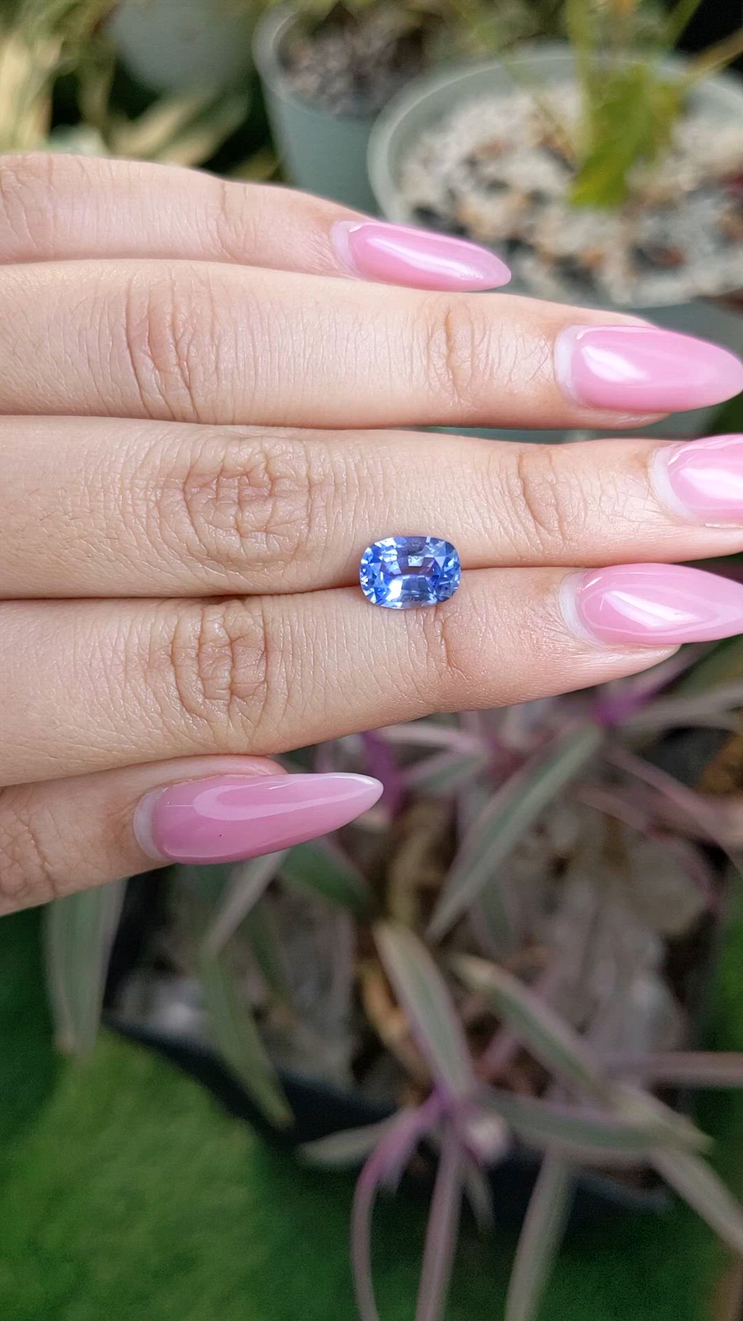 2.43 Ct. Blue Sapphire from Ceylon (Sri Lanka) Size Video