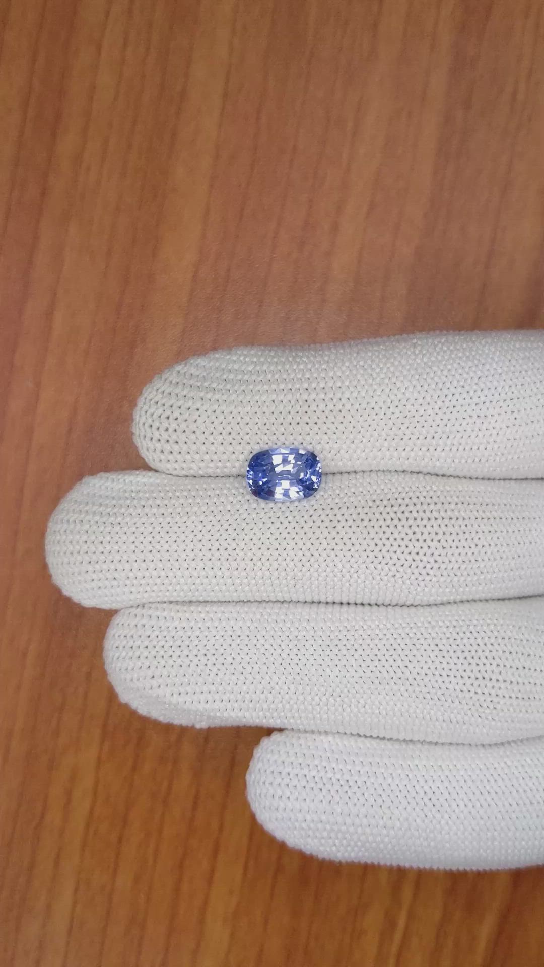 2.43 Ct. Blue Sapphire from Ceylon (Sri Lanka) Size Video