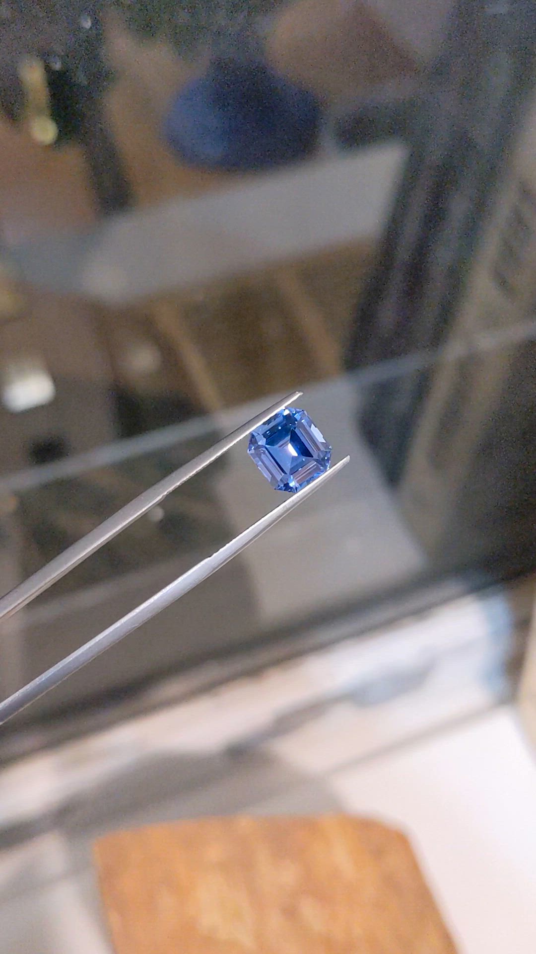 3.39 Ct. Blue Sapphire from Ceylon (Sri Lanka) Size Video