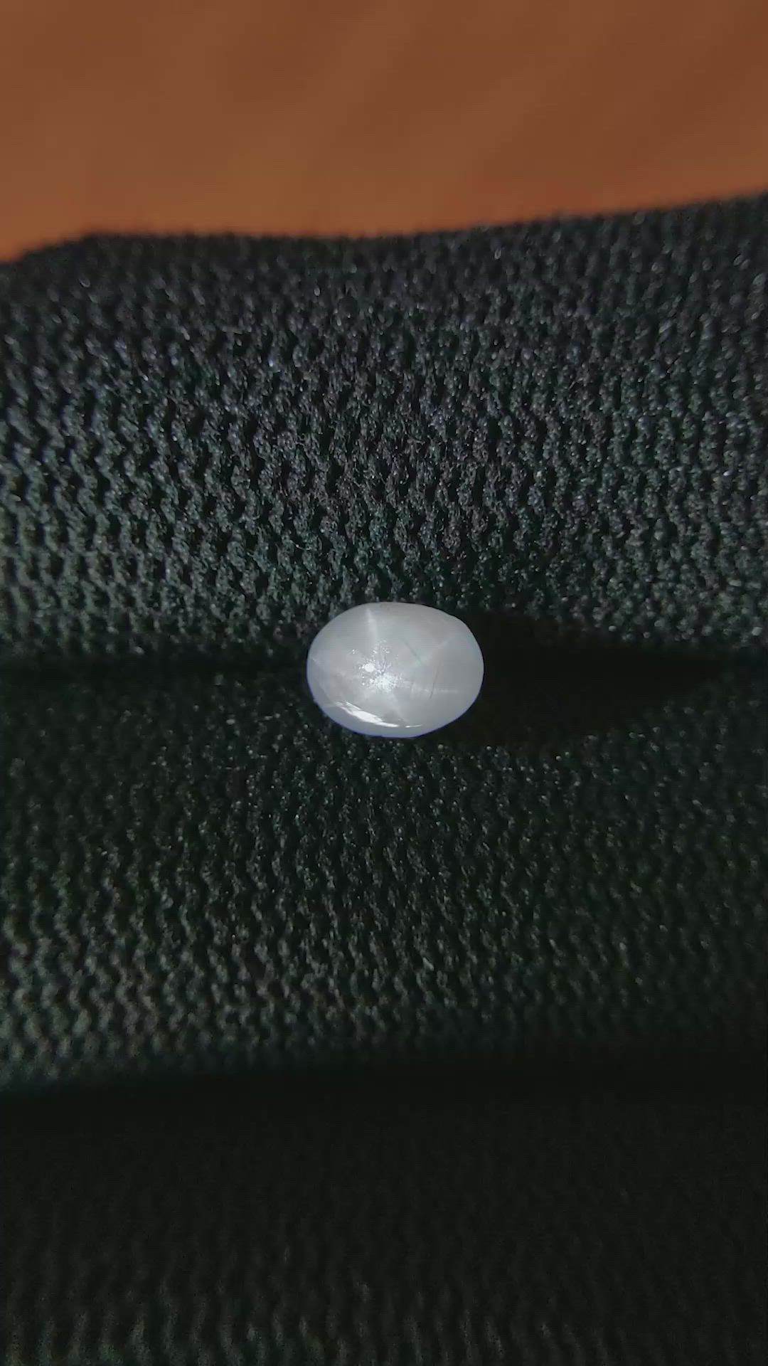 1.47 Ct. White Star Sapphire from Ceylon (Sri Lanka) Size Video