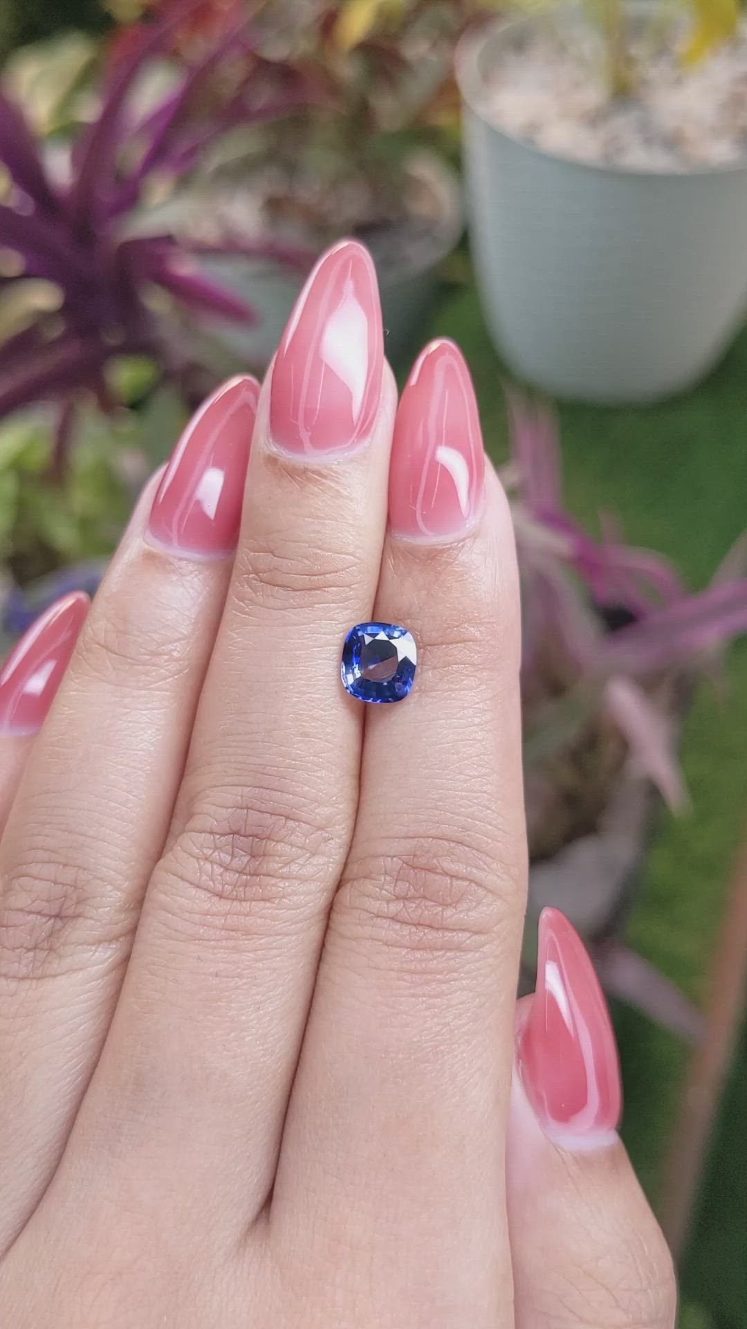 1.30 Ct. Sapphire from Ceylon (Sri Lanka) Size Video