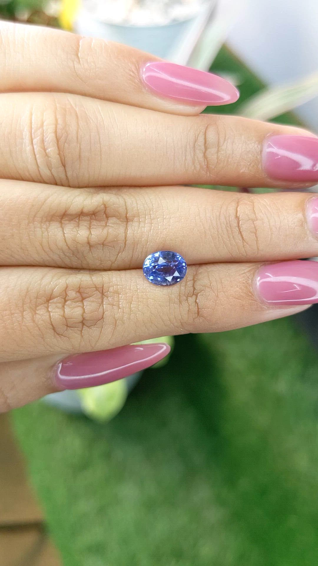 2.16 Ct. Blue Sapphire from Ceylon (Sri Lanka) Size Video