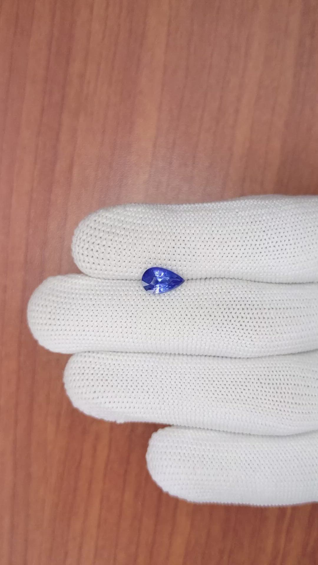 1.59 Ct. Blue Sapphire from Ceylon (Sri Lanka) Size Video