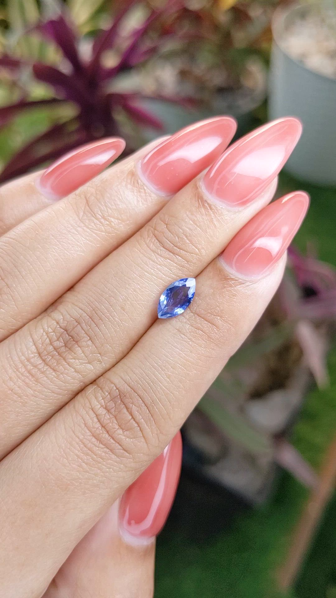 1.12 Ct. Blue Sapphire from Ceylon (Sri Lanka) Size Video