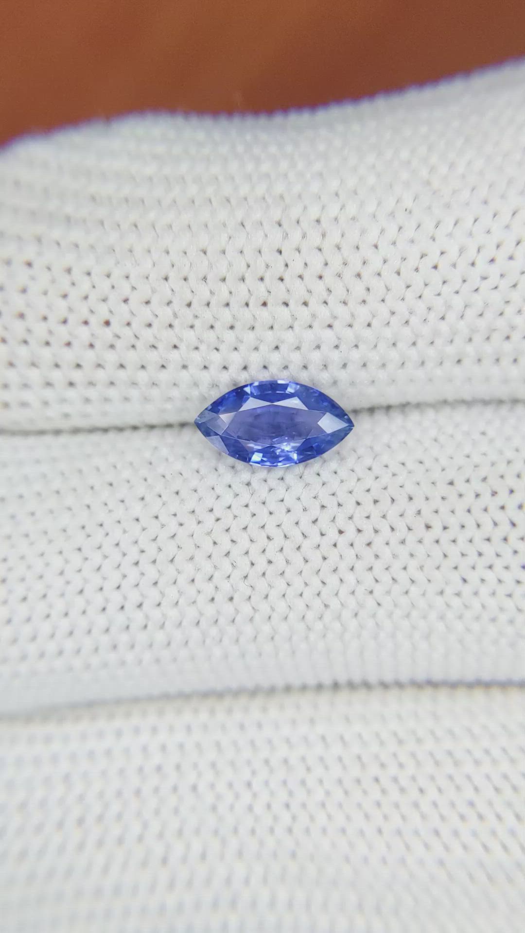 1.12 Ct. Blue Sapphire from Ceylon (Sri Lanka) Size Video
