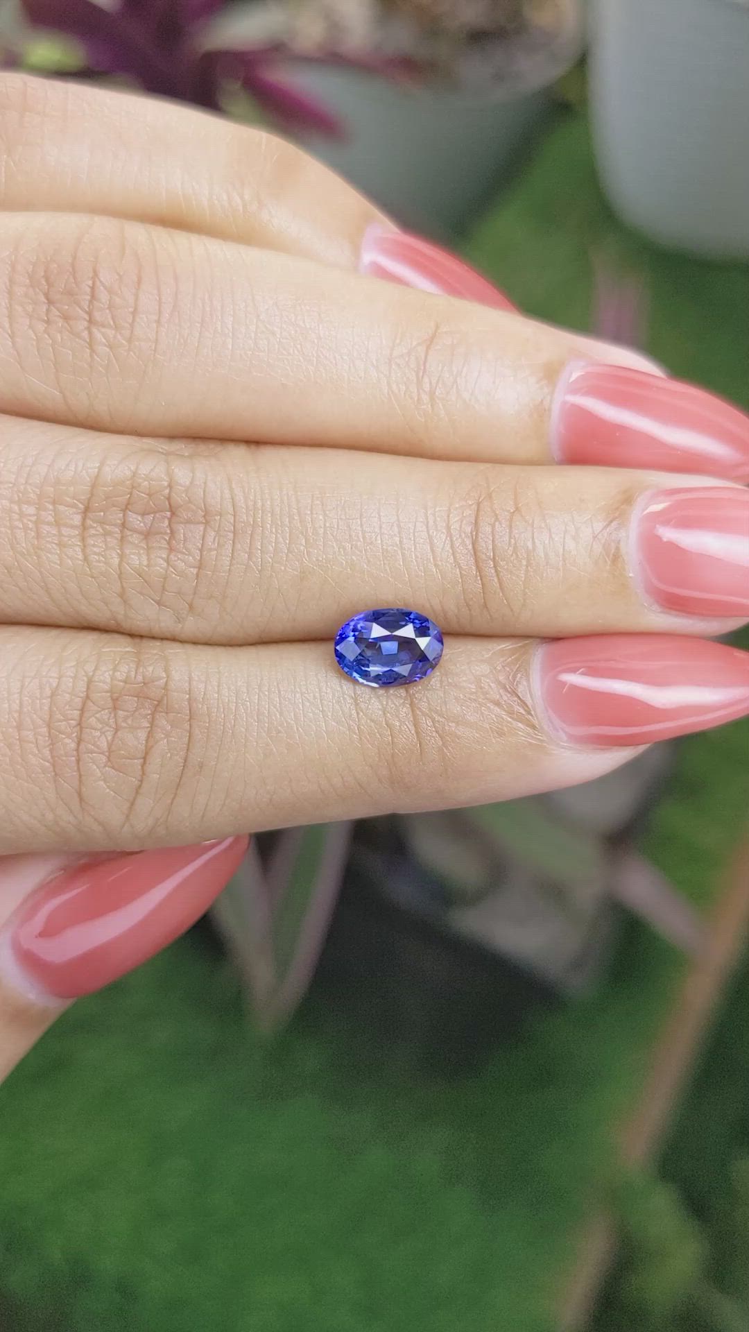 1.72 Ct. Blue Sapphire from Ceylon (Sri Lanka) Size Video