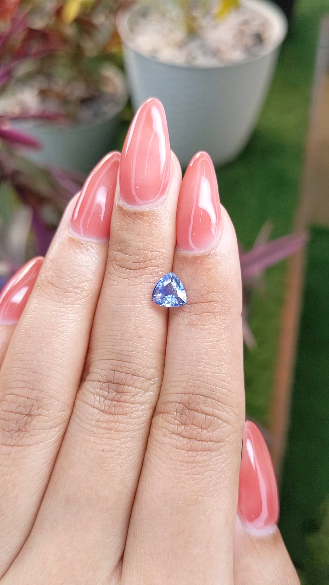 1.09 Ct. Blue Sapphire from Ceylon (Sri Lanka) Size Video