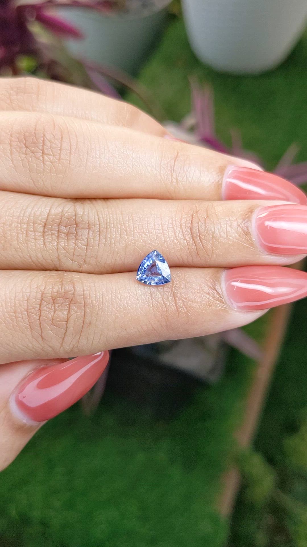 1.09 Ct. Blue Sapphire from Ceylon (Sri Lanka) Size Video