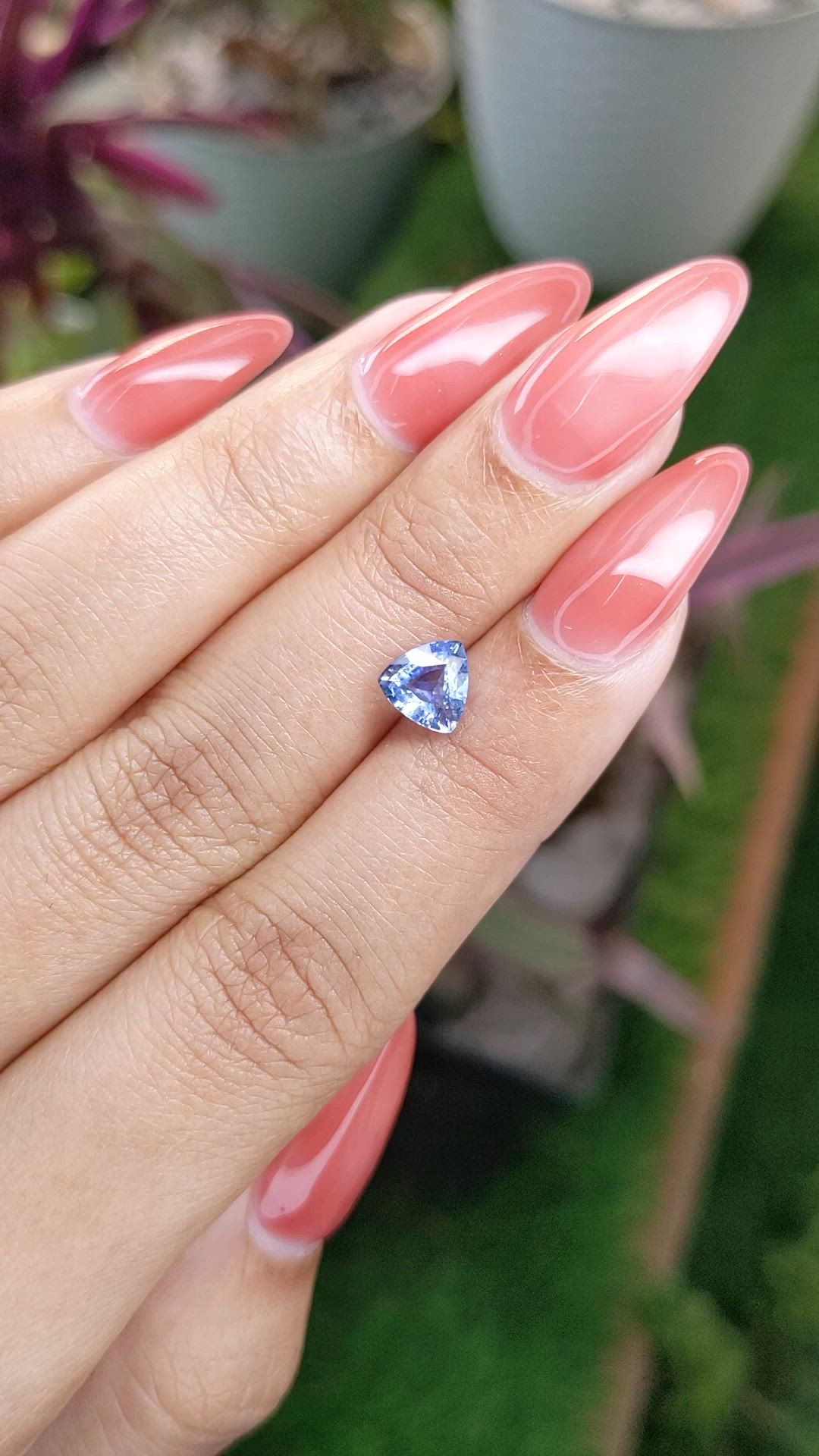 1.09 Ct. Blue Sapphire from Ceylon (Sri Lanka) Size Video