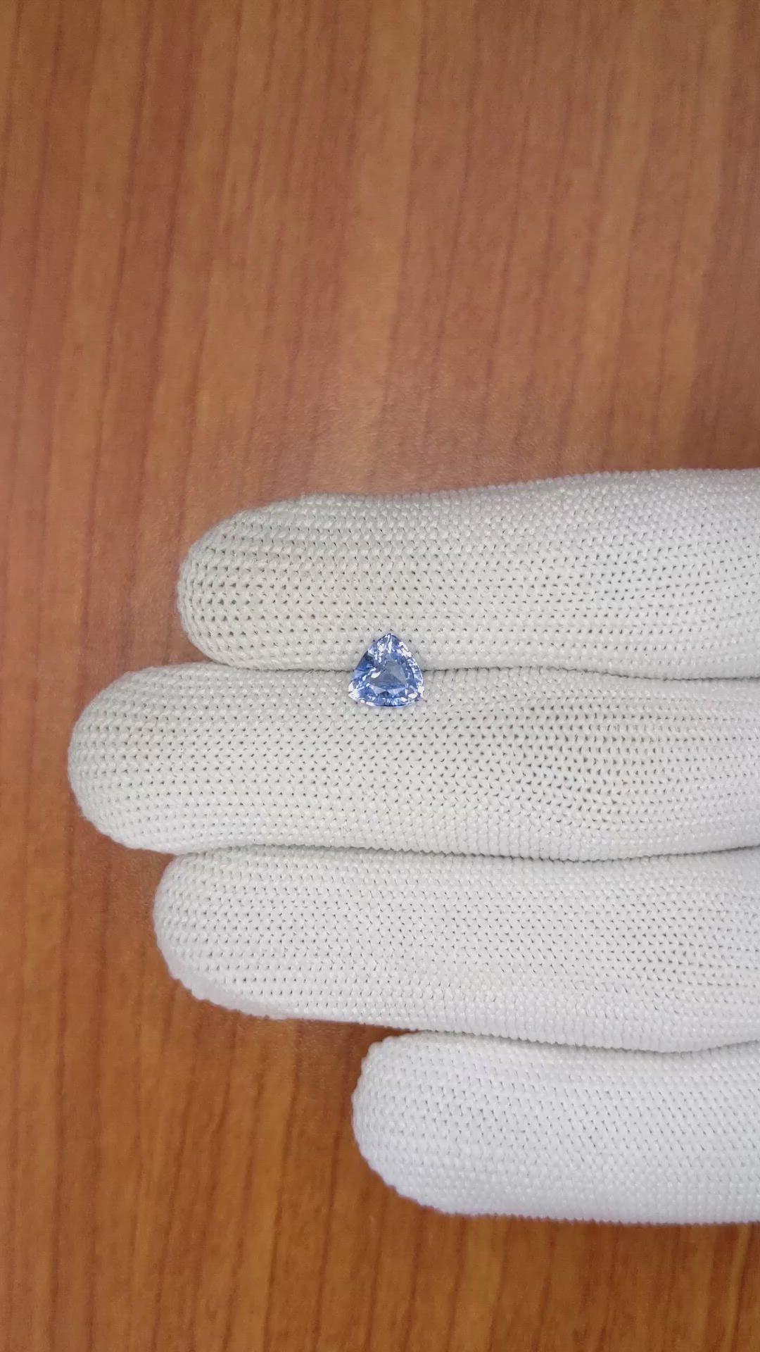 1.09 Ct. Blue Sapphire from Ceylon (Sri Lanka) Size Video