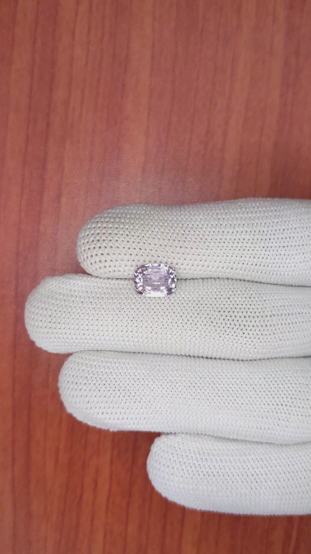 2.25 Ct. Pinkish Purple Sapphire from Ceylon (Sri Lanka) Size Video