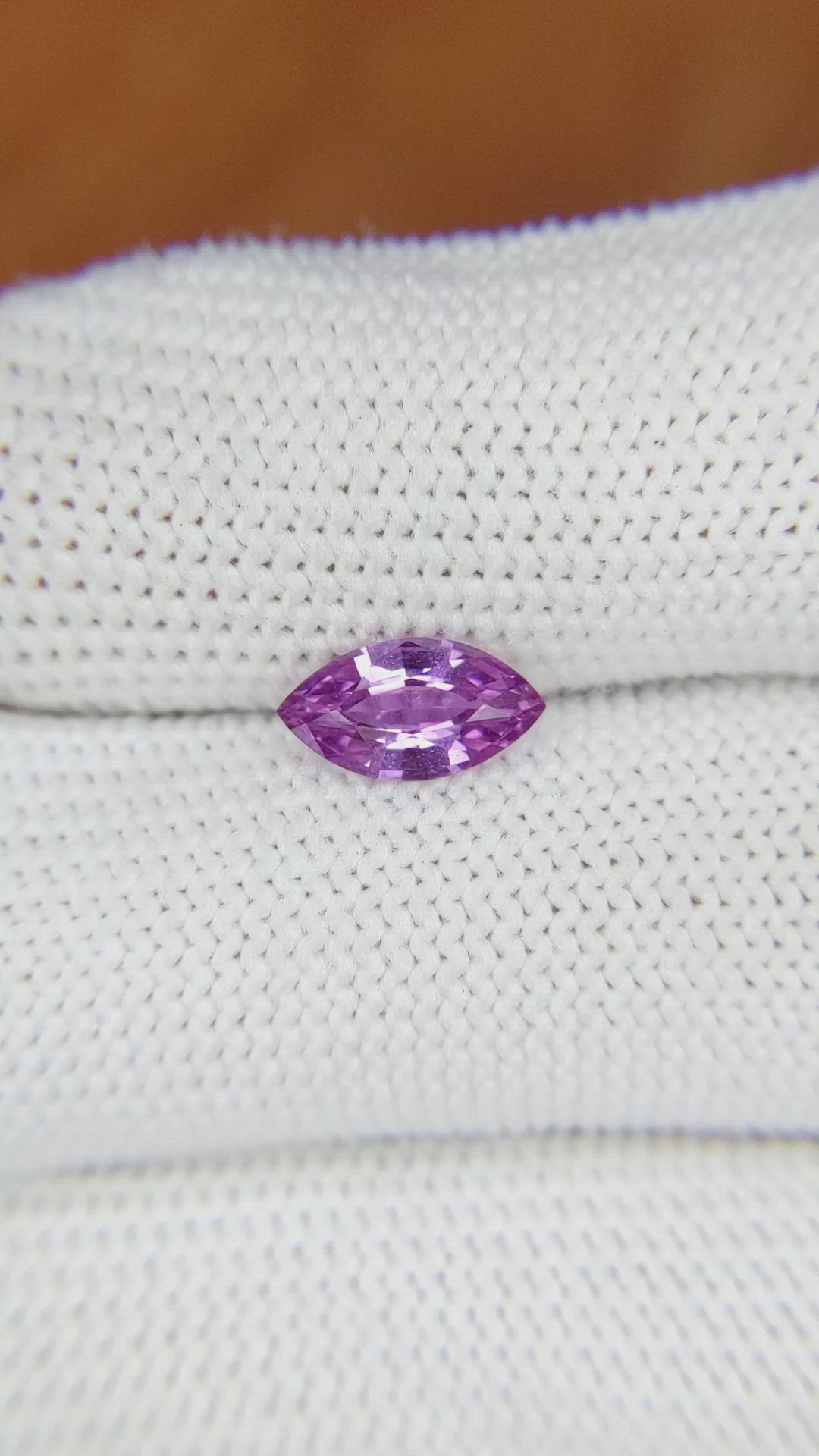 1.17 Ct. Pinkish Purple Sapphire from Ceylon (Sri Lanka) Size Video