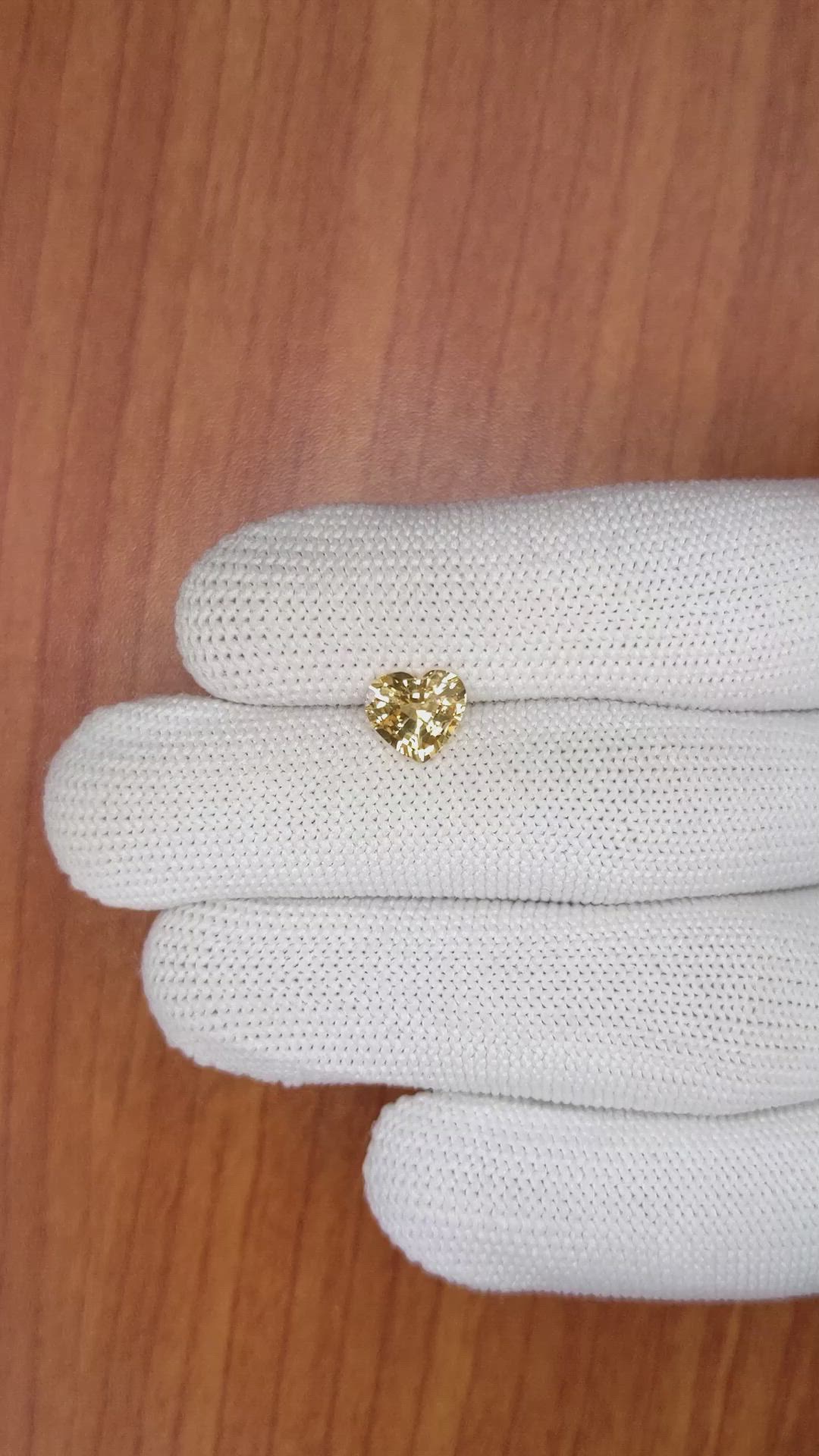 1.69 Ct. Yellow Sapphire from Ceylon (Sri Lanka) Size Video