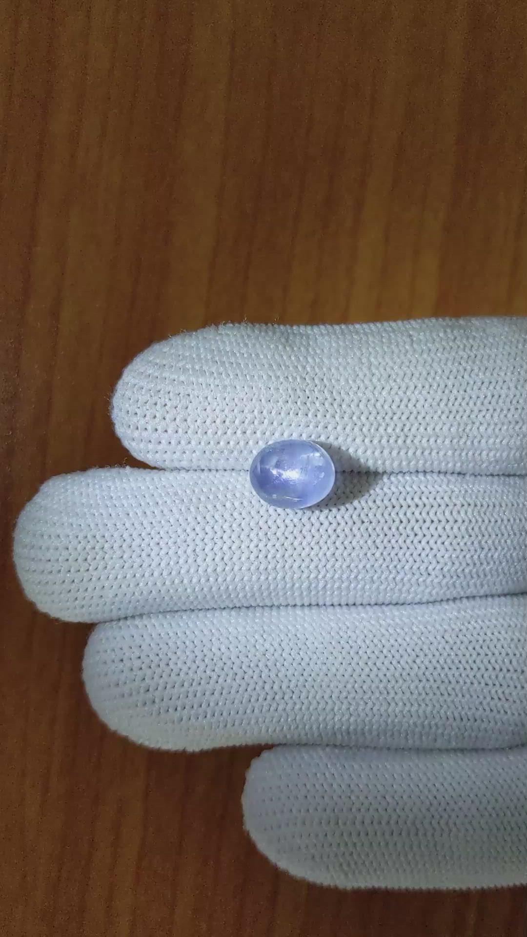5.33 Ct. Blue Star Sapphire from Ceylon (Sri Lanka) Size Video